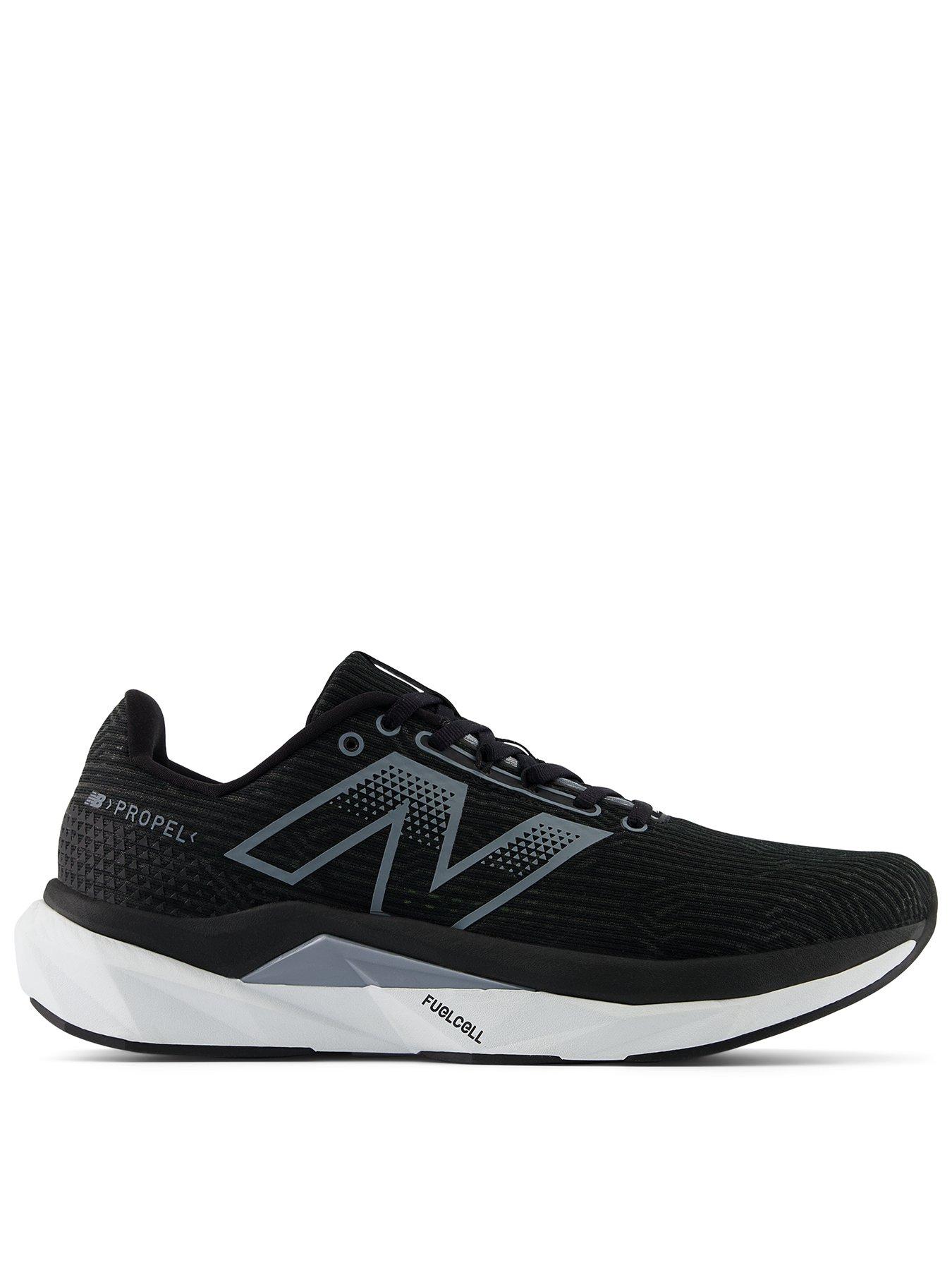 undefined Mens Running Fuelcell Propel V5 Trainers - Black/Grey