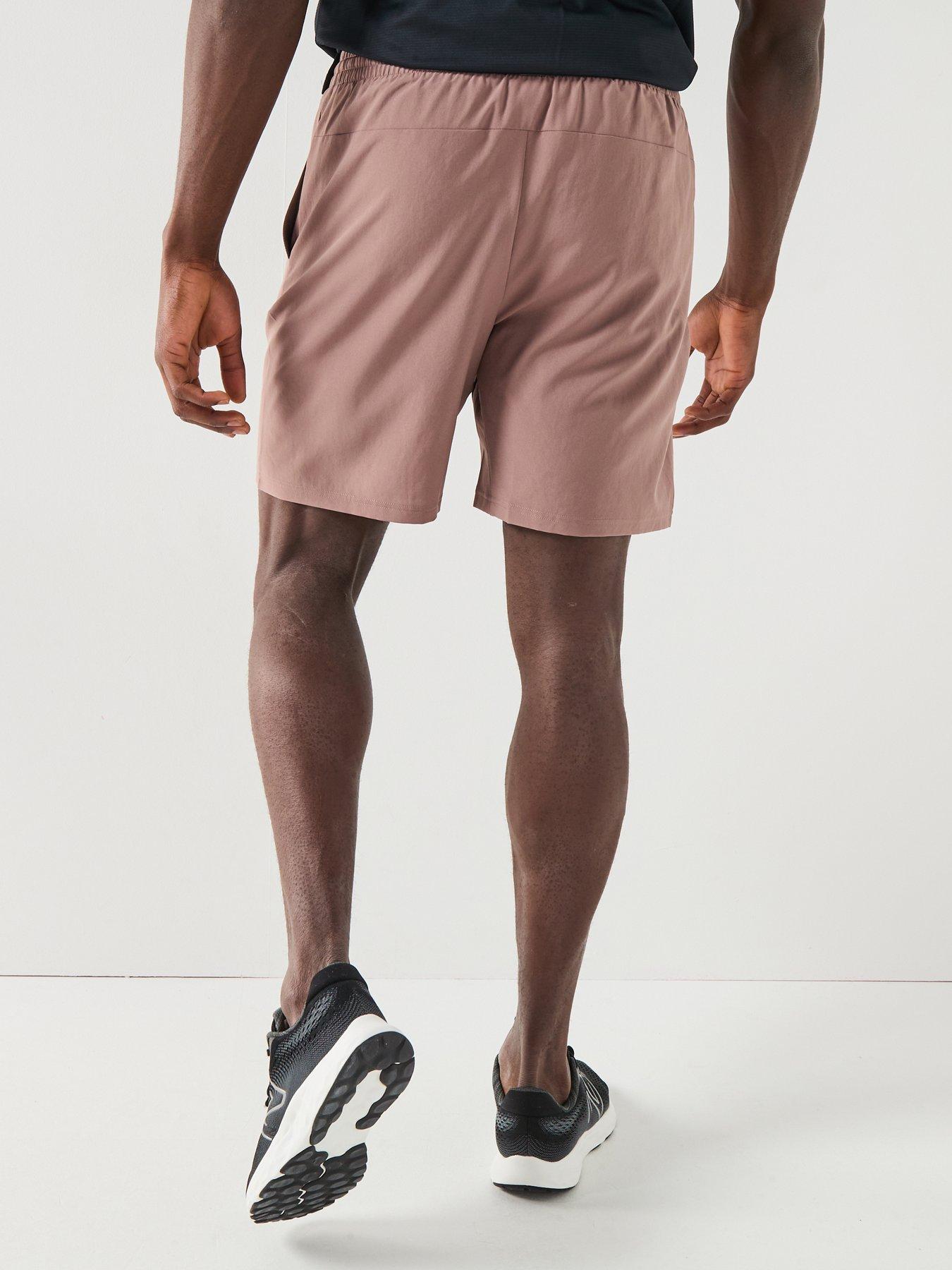 Image 2 of 4 of New Balance Mens Running Essentials 7Inch Shorts - Brown