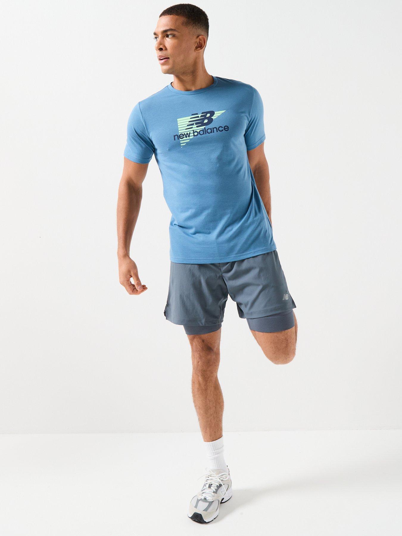Image 6 of 6 of New Balance Mens Training Ac Lined 7Inch Shorts - Grey