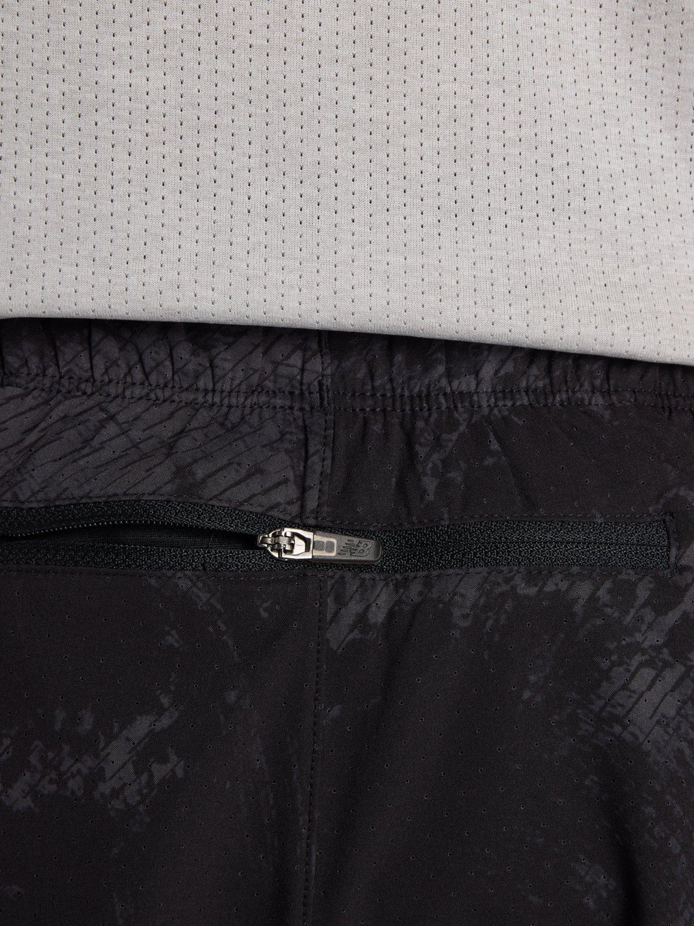 Image 6 of 6 of New Balance Mens Running Rc Printed 5Inch Shorts - Grey