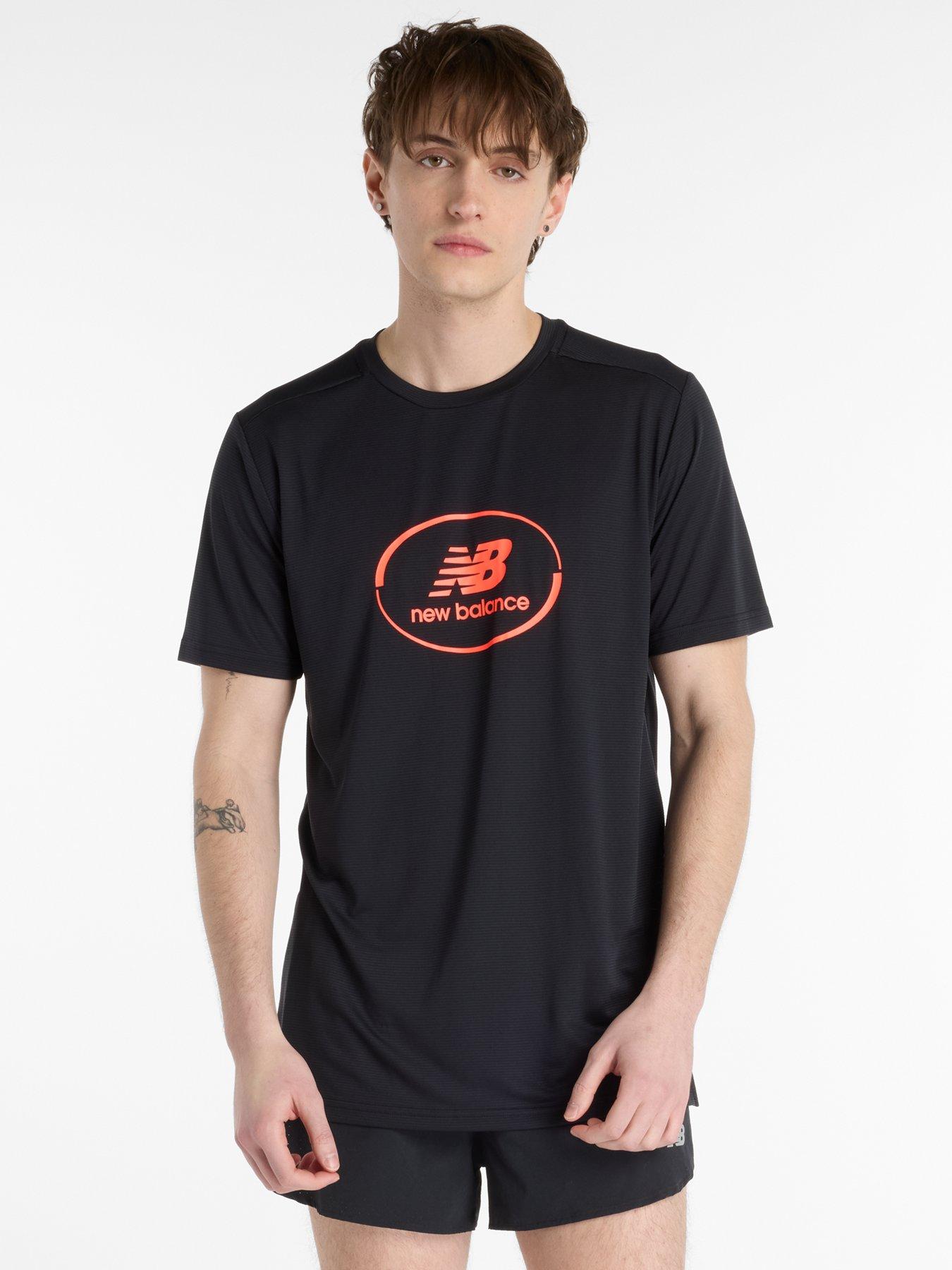 undefined Mens Running Essential Grpahic T-shirt - Black