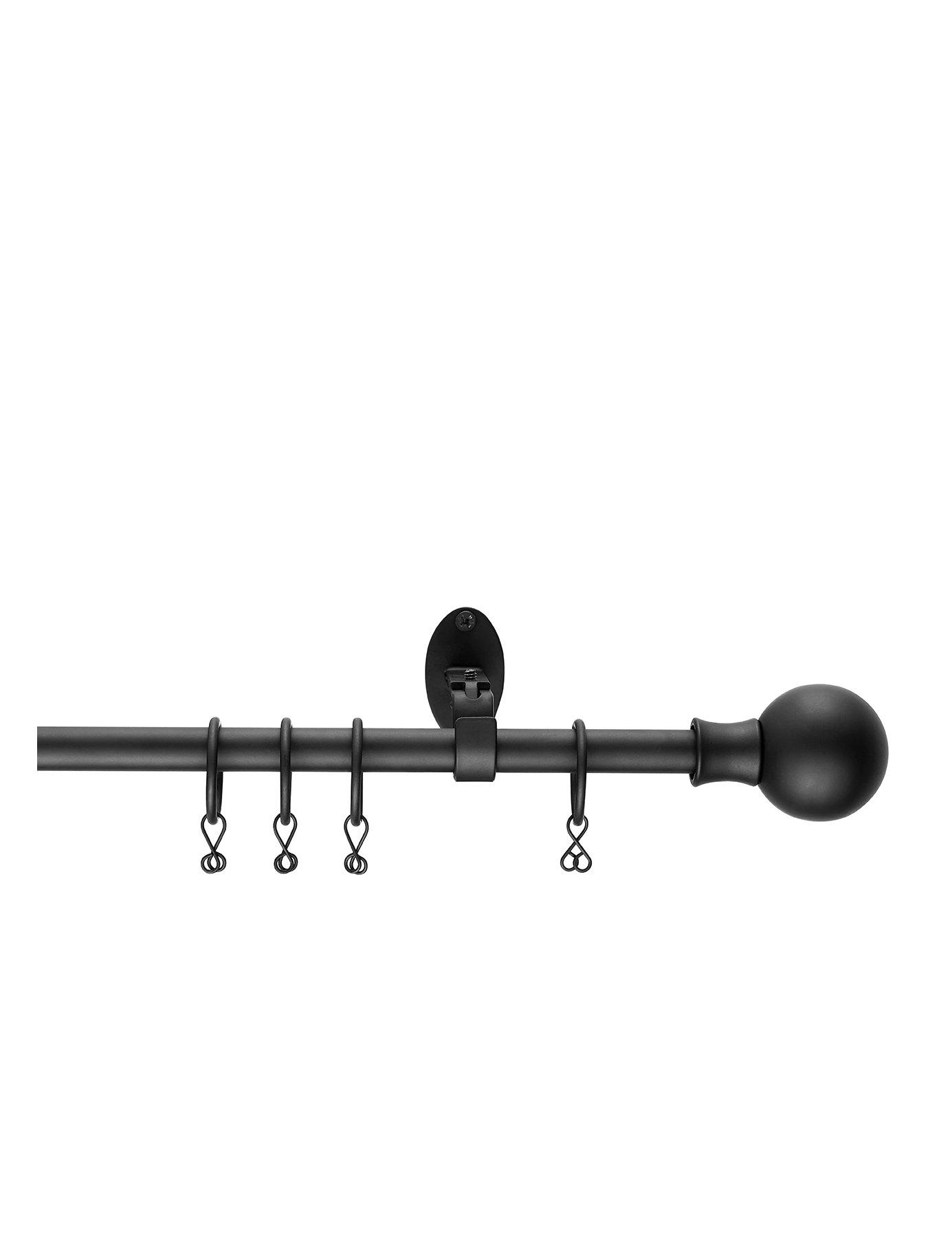 undefined Extendable Curtain Pole with Ball Finials