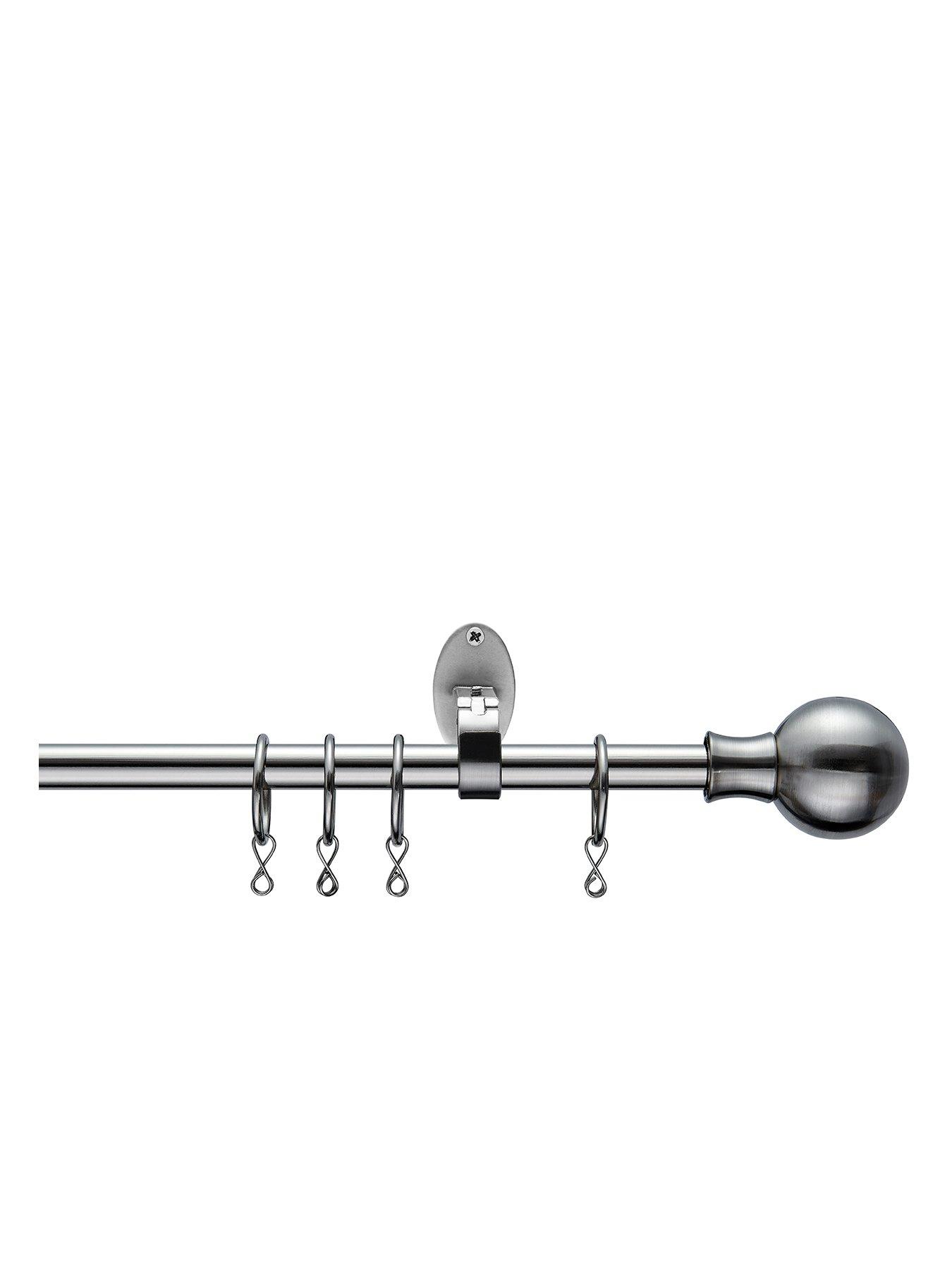 undefined Extendable Curtain Pole with Ball Finials