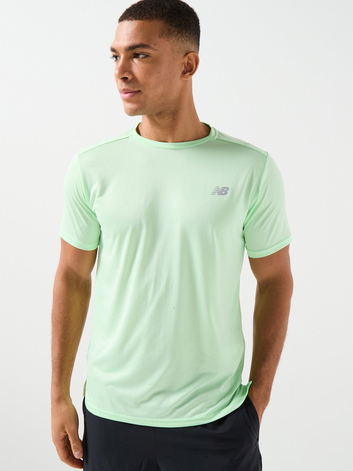 New Balance Mens Running Essential T-Shirt - Green