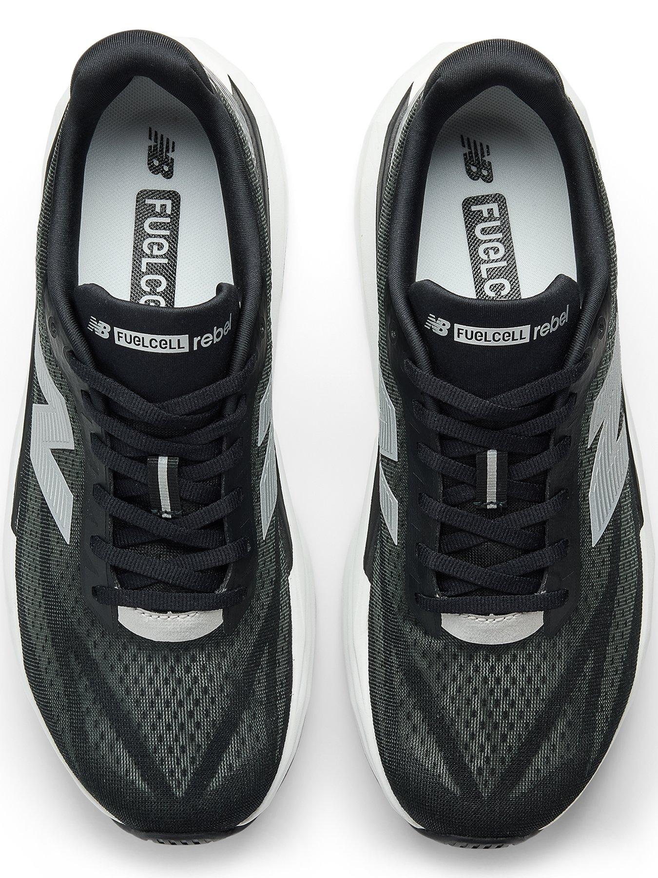 New Balance Mens Running Fuelcell Rebel V5 Trainers Black Very