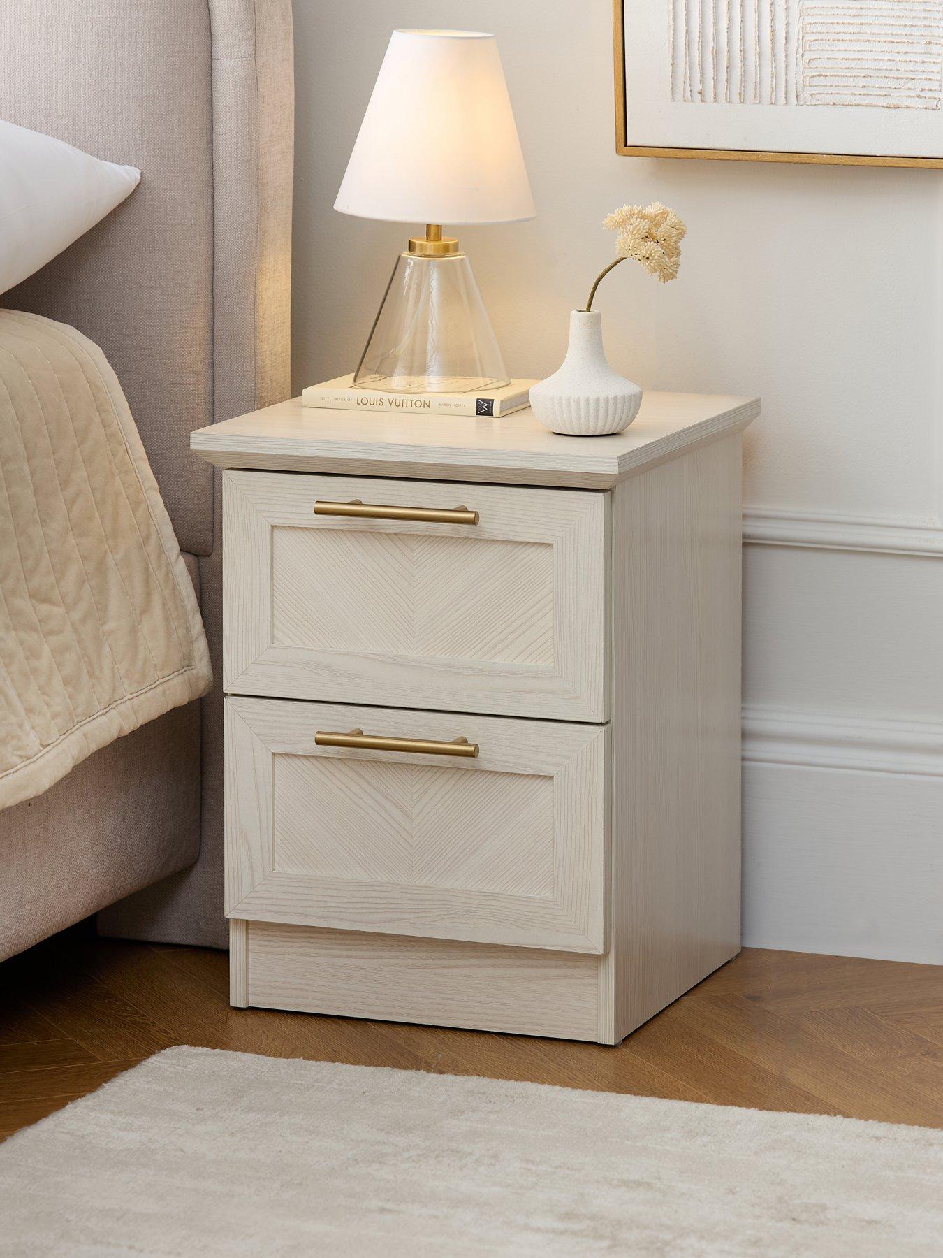 Very Home Tilbury 2 Drawer Bedside Chest - White