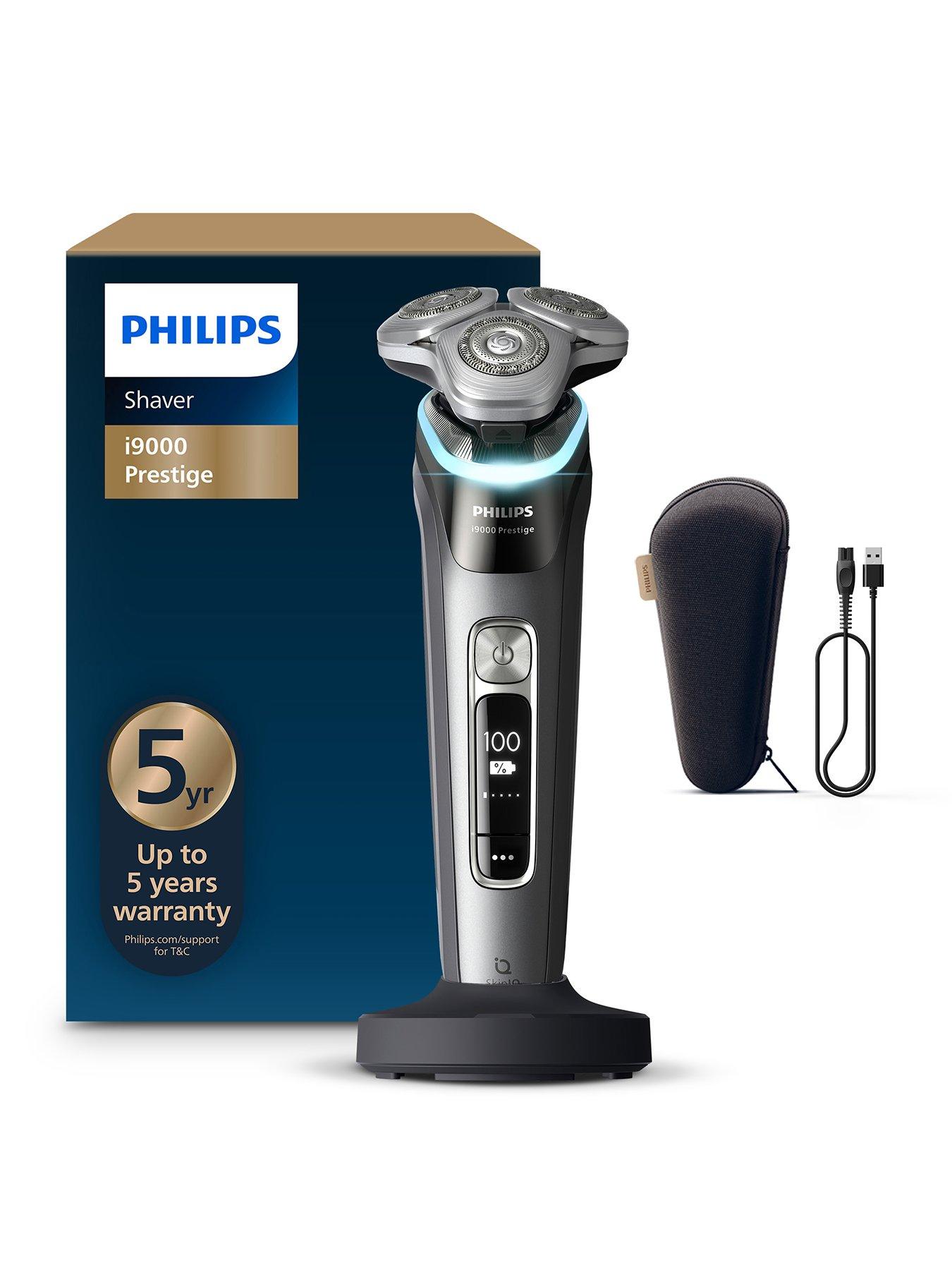 undefined Shaver i9000 Prestige, XP9202/10, Wet  &  Dry Electric Shaver, With Skin IQ Technology, Triple Lift  &  Cut System, 360 Rotating Dual Steel Precision razor Blades