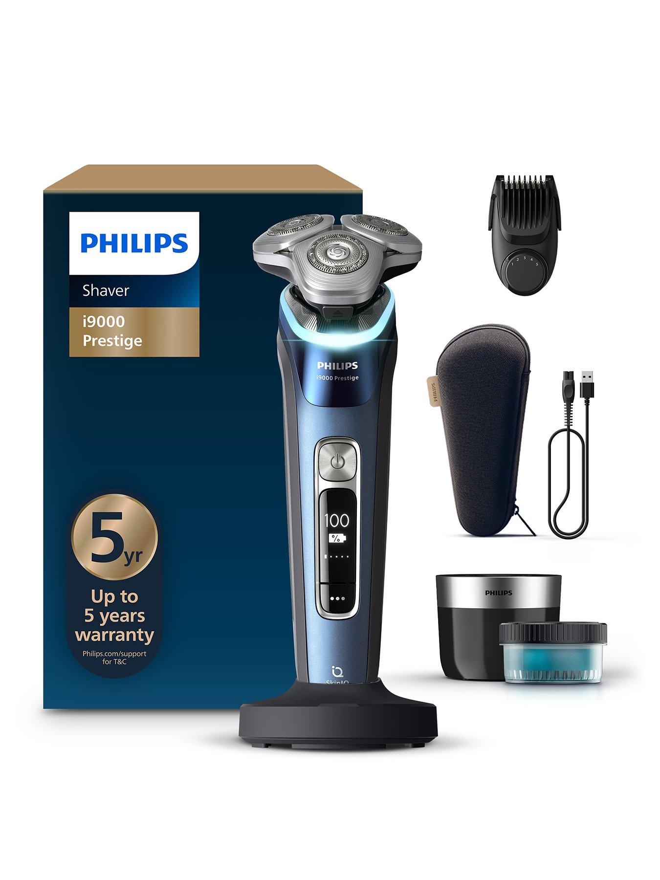 undefined Shaver i9000 Prestige, XP9201/33, Wet  &  Dry Electric Shaver, With Skin IQ Technology, Triple Lift  &  Cut System, 360 Rotating Dual Steel Precision razor Blades