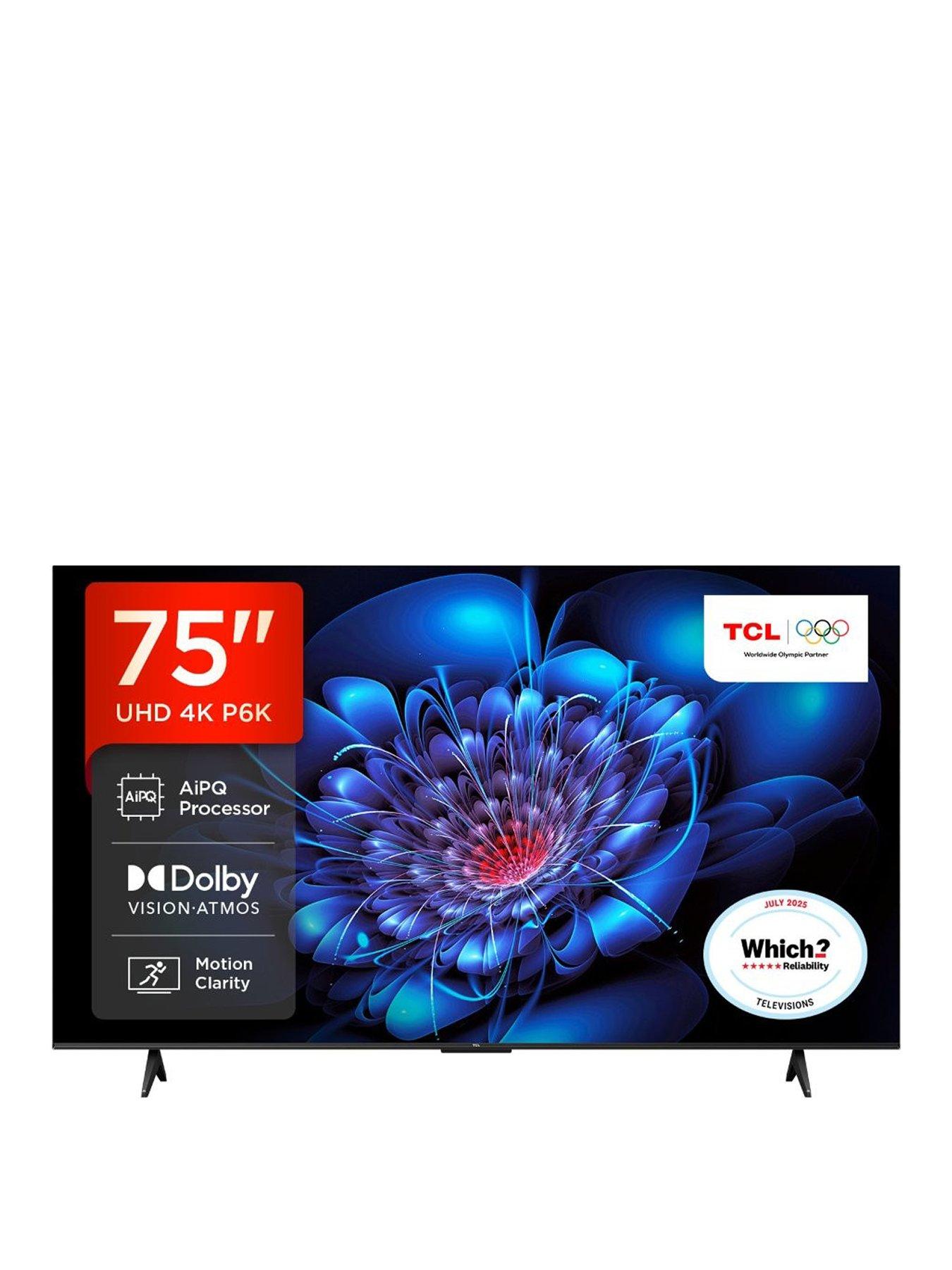 undefined 75P6K 75-inch 4K Ultra HD HDR Frameless Google Smart TV
