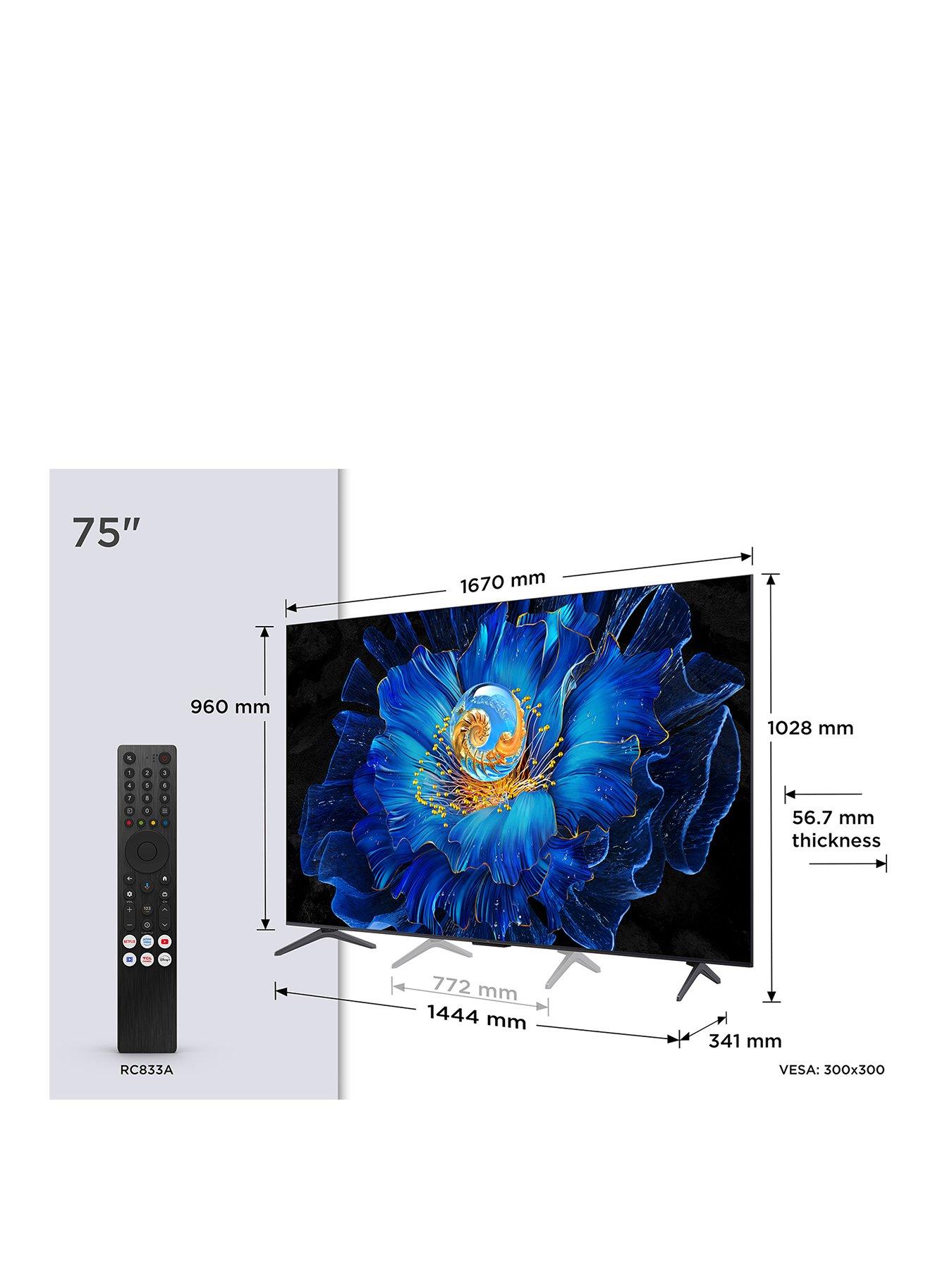 Image 2 of 7 of TCL 75C6KS-UK, 75-inch C6KS Premium QD-Mini LED&nbsp;60HZ&nbsp;Smart Google TV