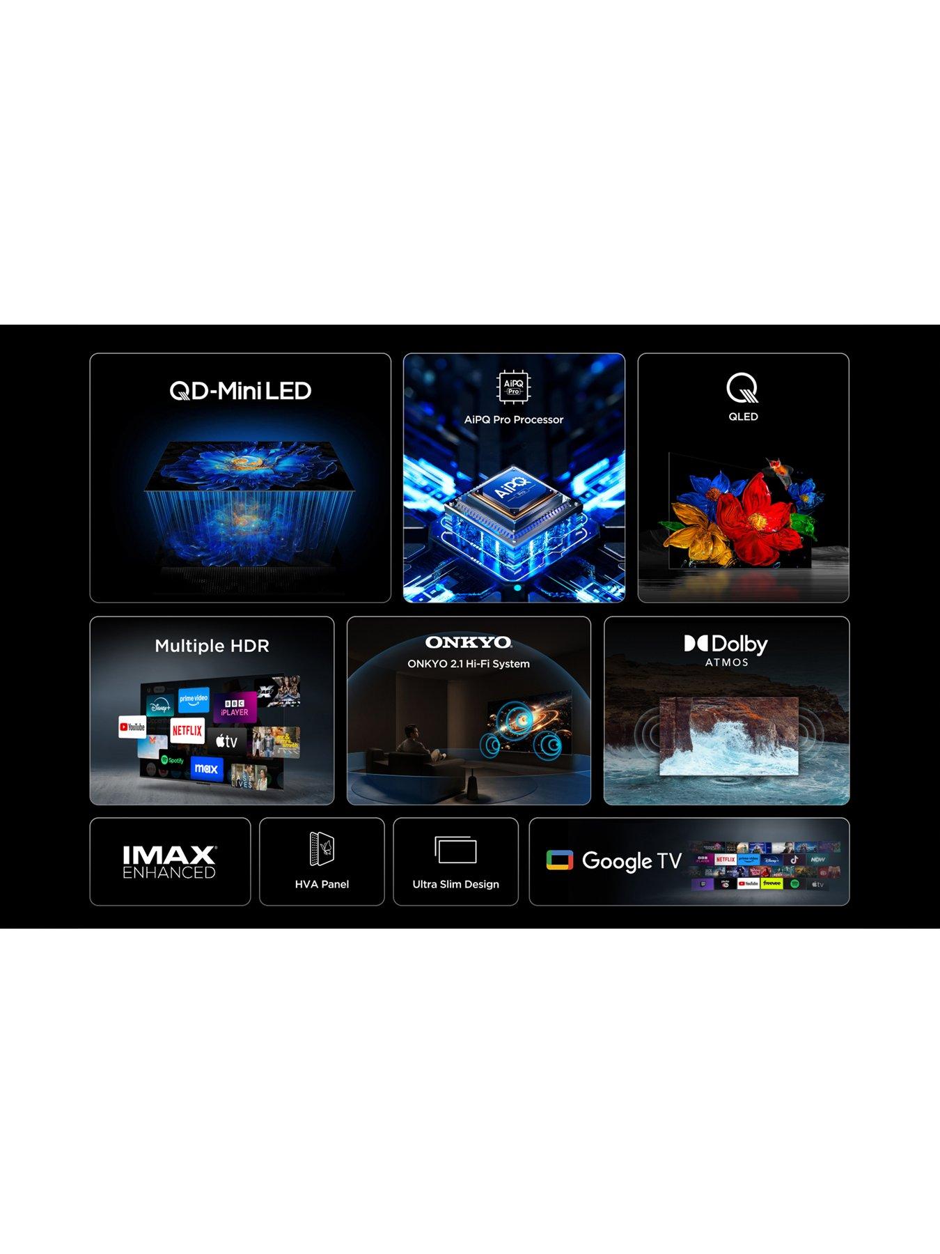 Image 4 of 7 of TCL 75C6KS-UK, 75-inch C6KS Premium QD-Mini LED&nbsp;60HZ&nbsp;Smart Google TV