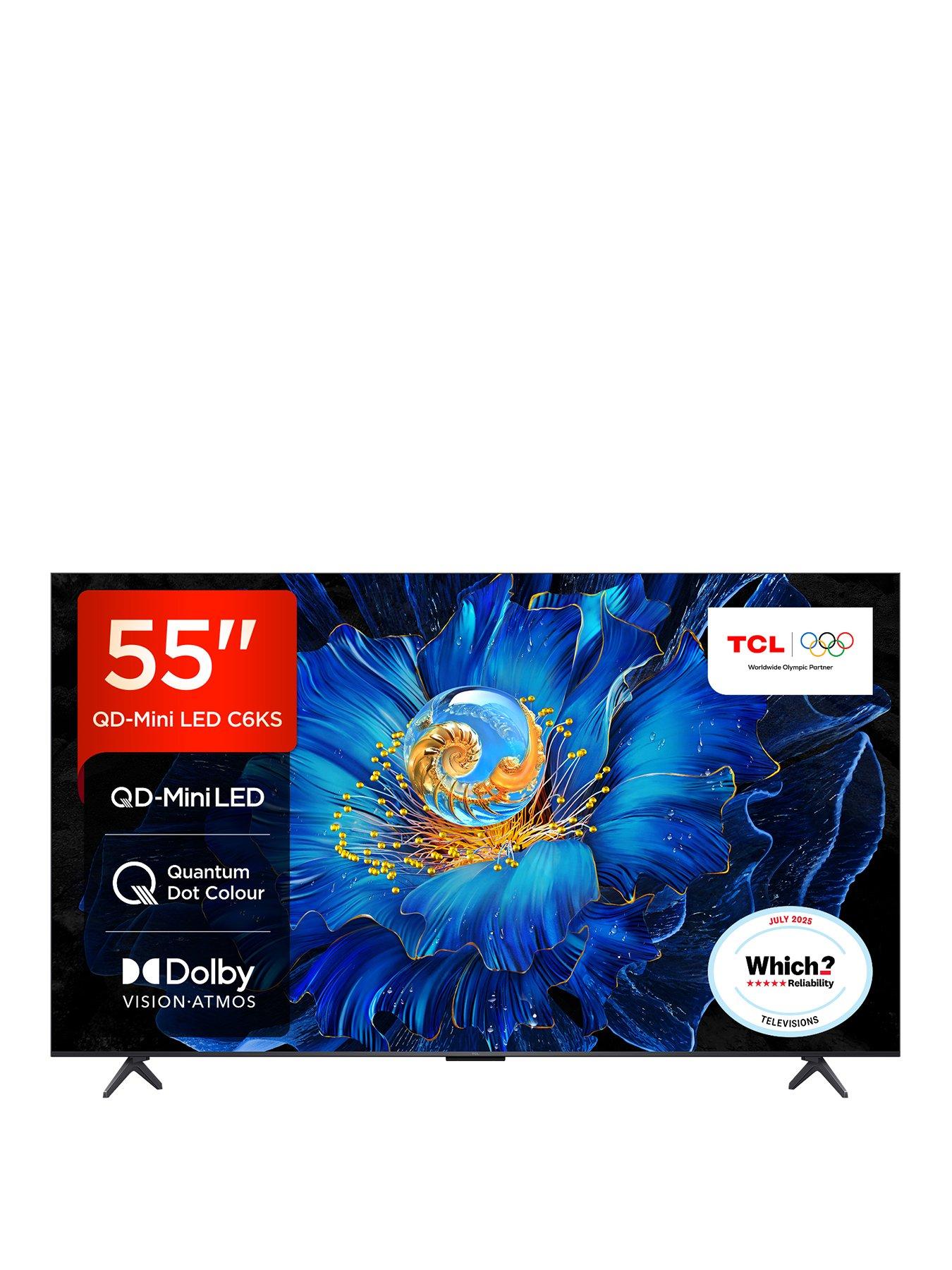 TCL 55C6KS-UK, 55-inch C6KS Premium QD-Mini LED 60HZ Smart Google TV
