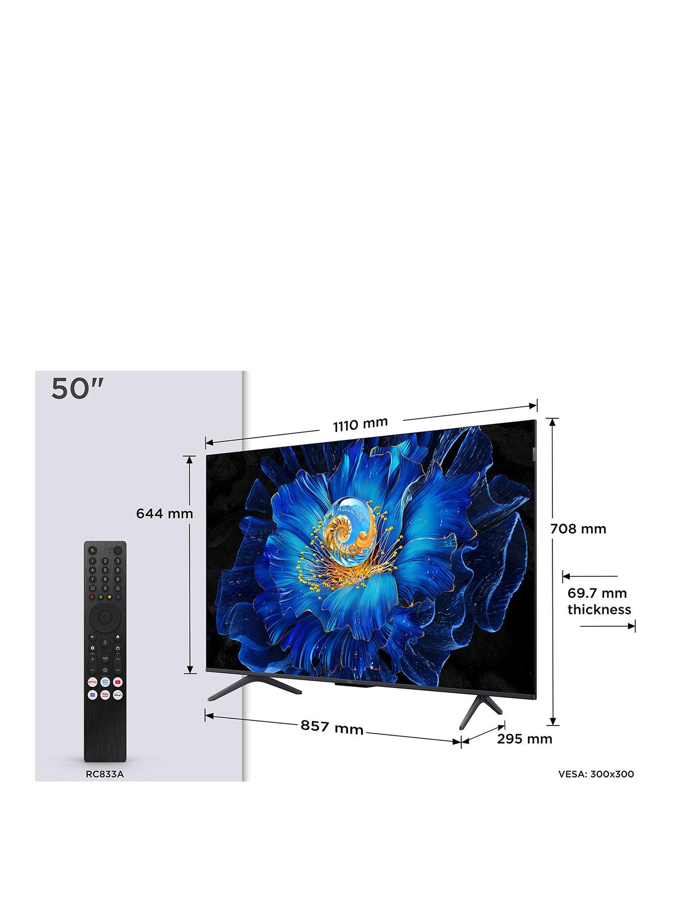 Image 2 of 7 of TCL 50C6KS-UK, 50-inch C6KS Premium QD-Mini LED&nbsp;60HZ&nbsp;Smart Google TV