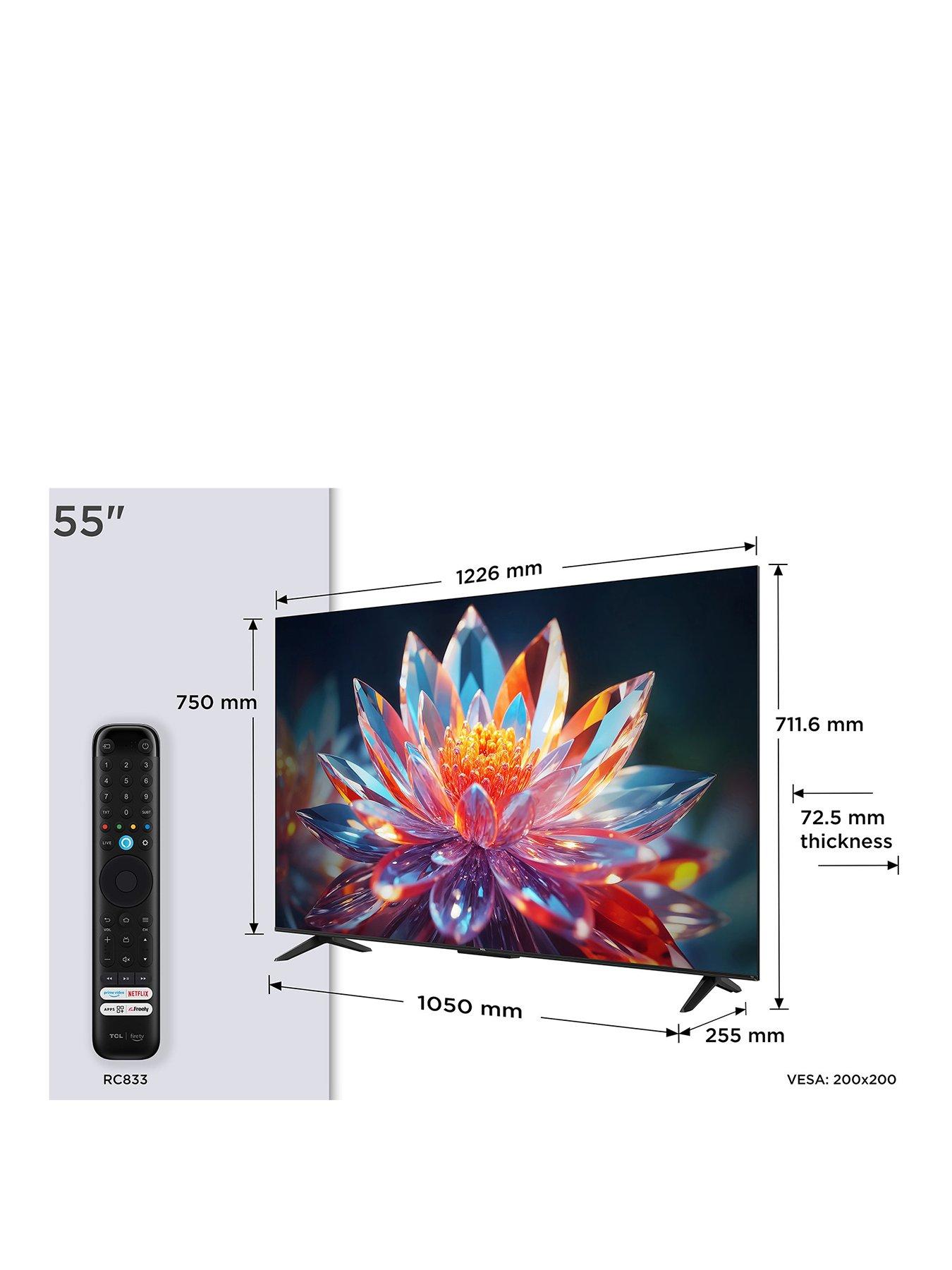 Image 2 of 7 of TCL 55T6C-UK 55-inch 4K QLED Fire TV with&nbsp;Freely