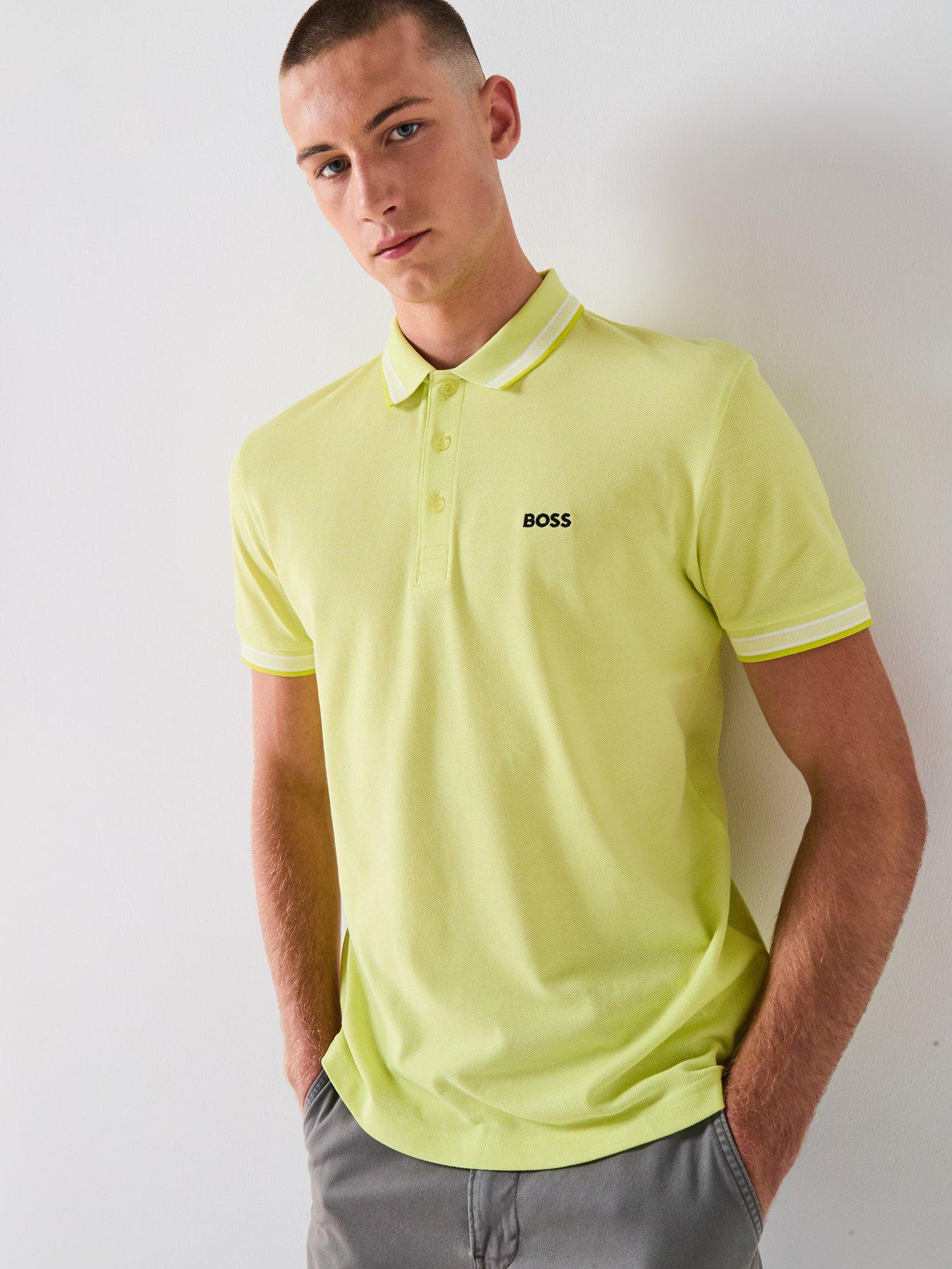 undefined Boss Paddy Regular Fit Tipping Polo Shirt - Green