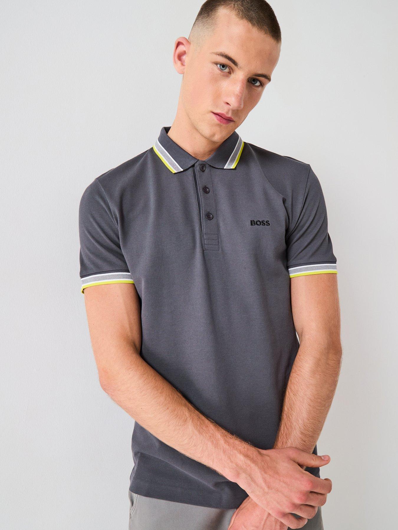 undefined Paddy Regular Fit Tipping Polo Shirt - Dark Grey