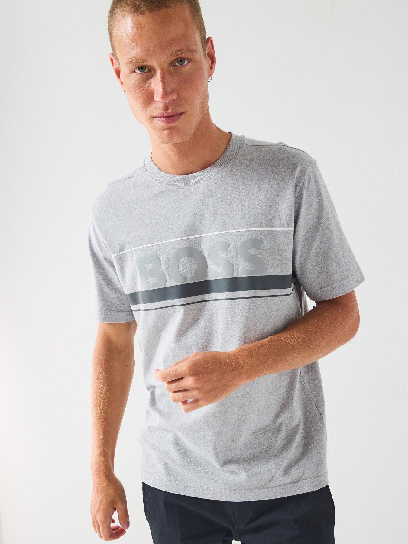 undefined Tee Iconic Zone Regular Fit Large Logo T-shirt - Light Grey