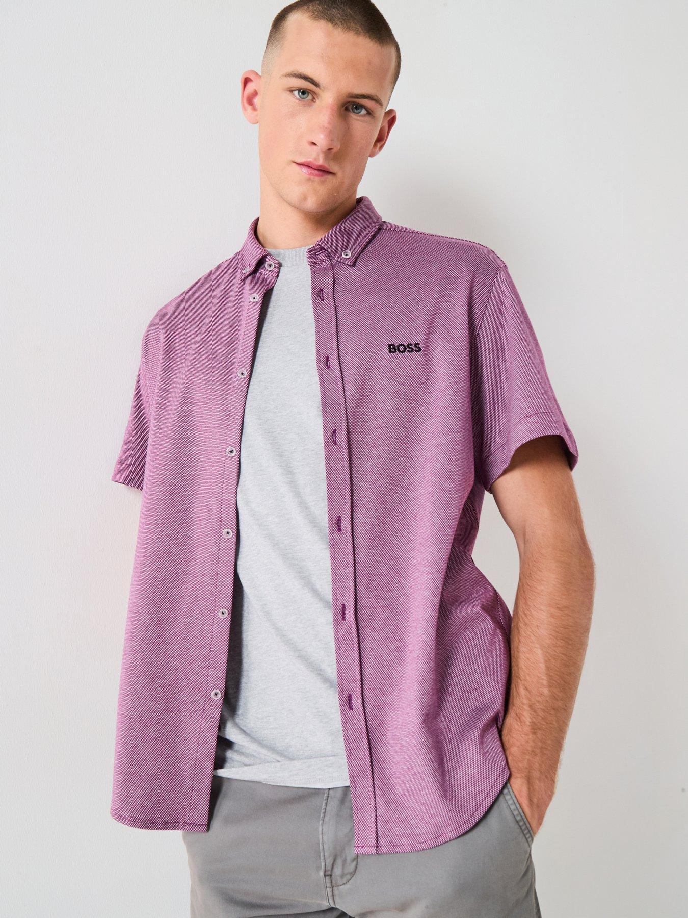 undefined Motion Regular Fit Short Sleeve Shirt - Pink