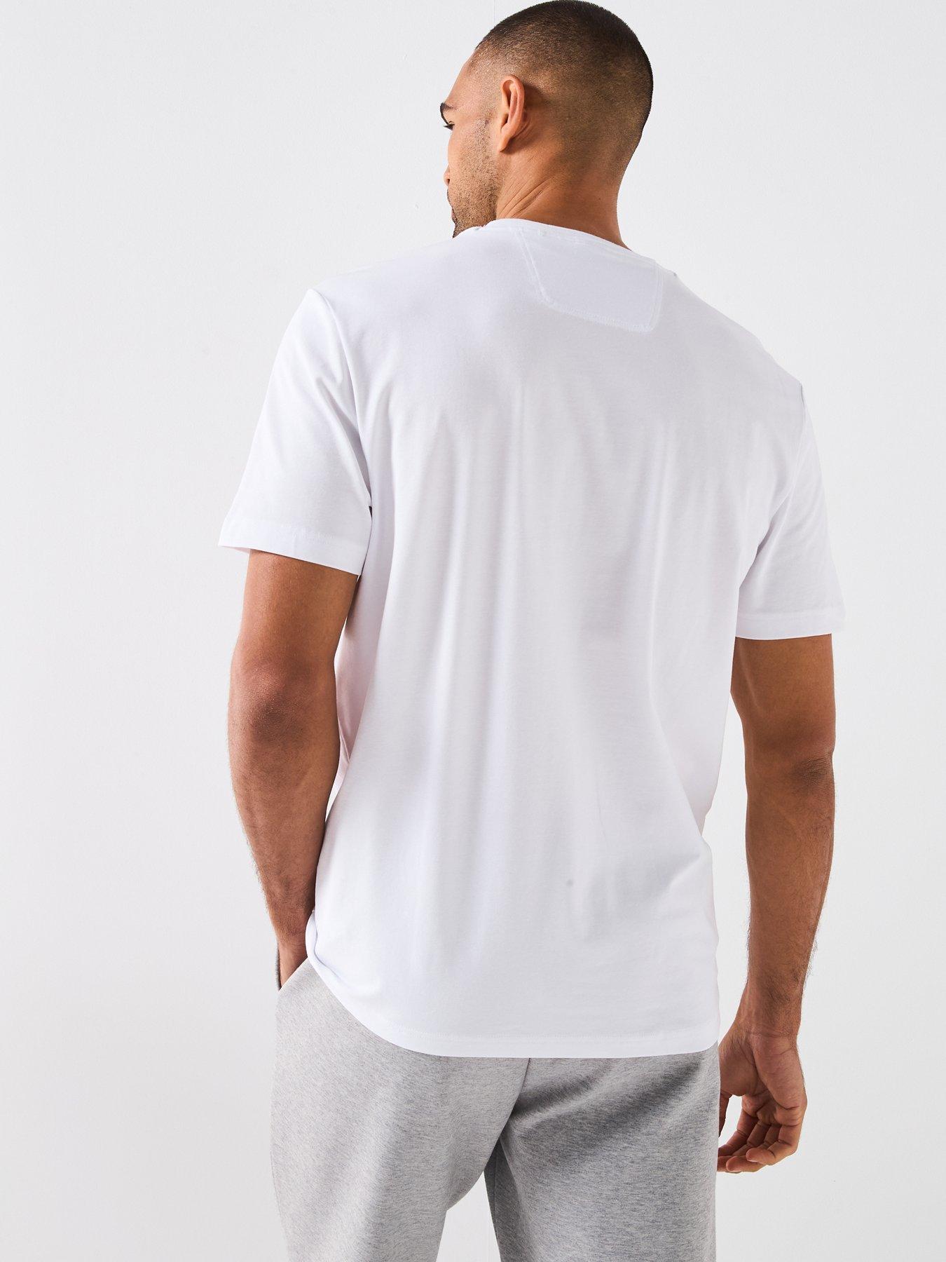 Image 2 of 4 of BOSS Tee Grx Zone Regular Fit Graphic T-Shirt - White