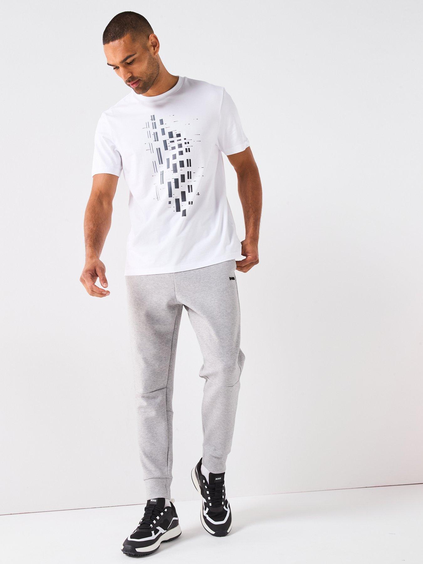 Image 3 of 4 of BOSS Tee Grx Zone Regular Fit Graphic T-Shirt - White