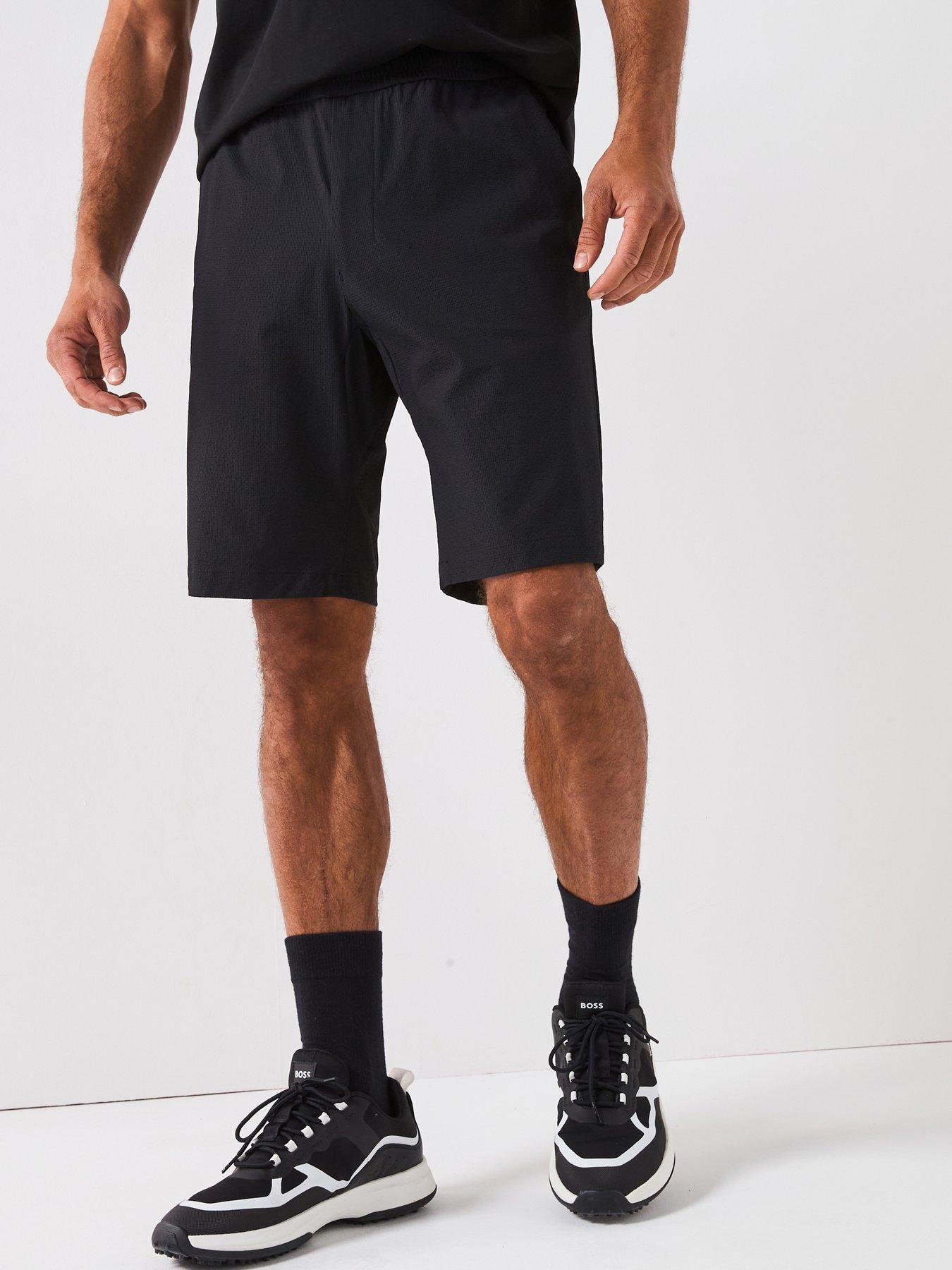 Image 1 of 5 of BOSS Flex Seersucker Shorts - Black