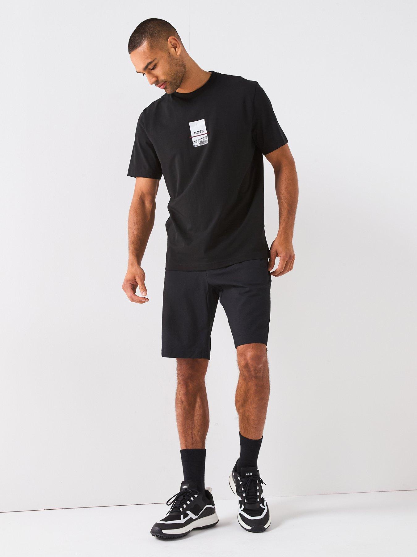 Image 3 of 5 of BOSS Flex Seersucker Shorts - Black
