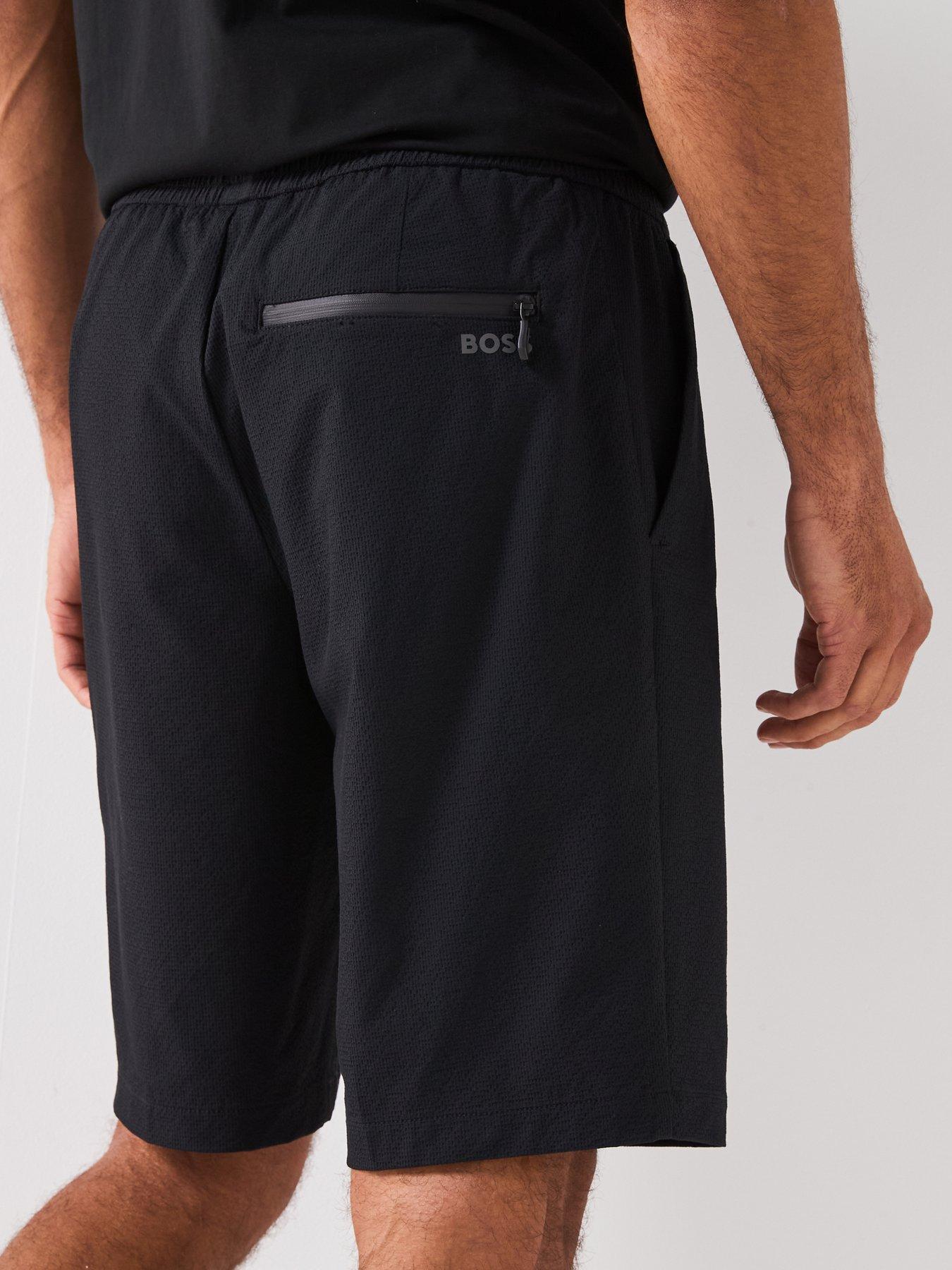 Image 4 of 5 of BOSS Flex Seersucker Shorts - Black