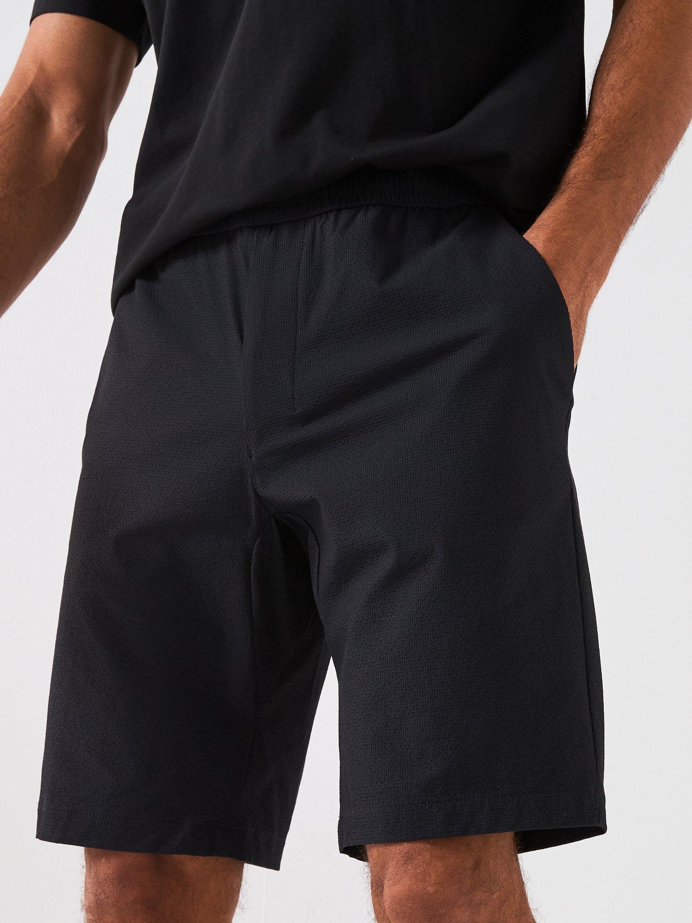 Image 5 of 5 of BOSS Flex Seersucker Shorts - Black
