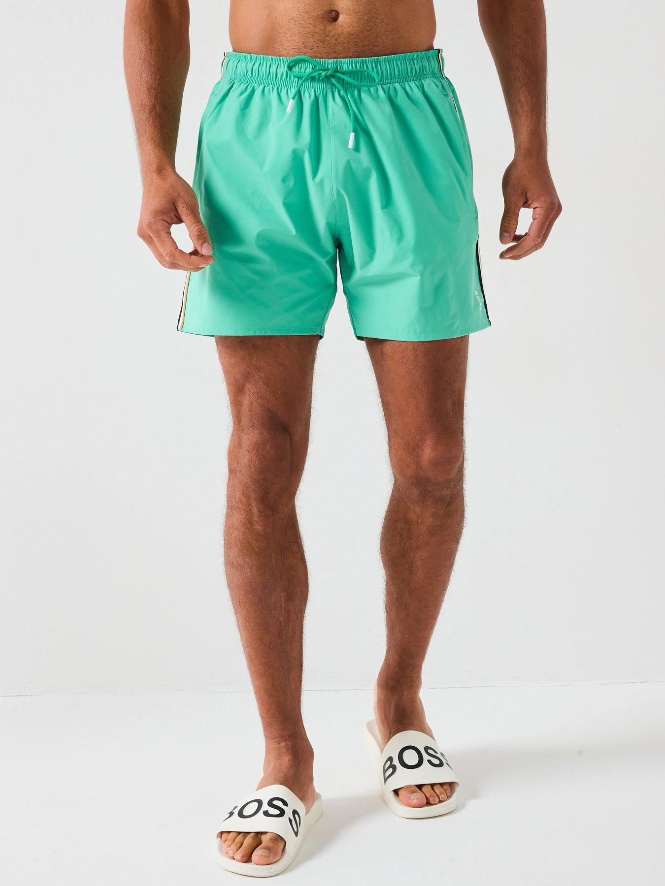 undefined Iconic Mid Length Swimshorts - Grey