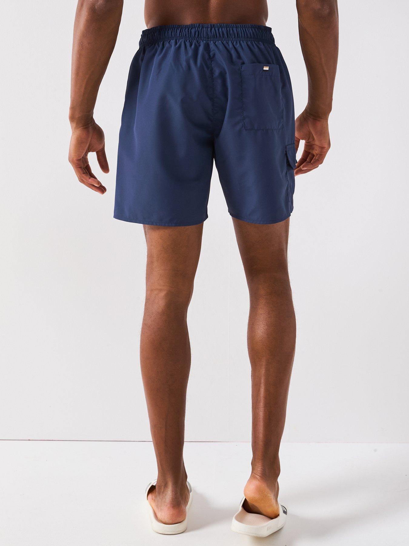 Image 2 of 6 of BOSS Dive Cargo Swim Shorts - Navy