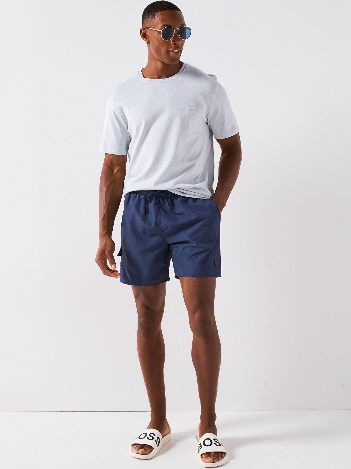  image of boss-dive-cargo-swim-shorts-navy