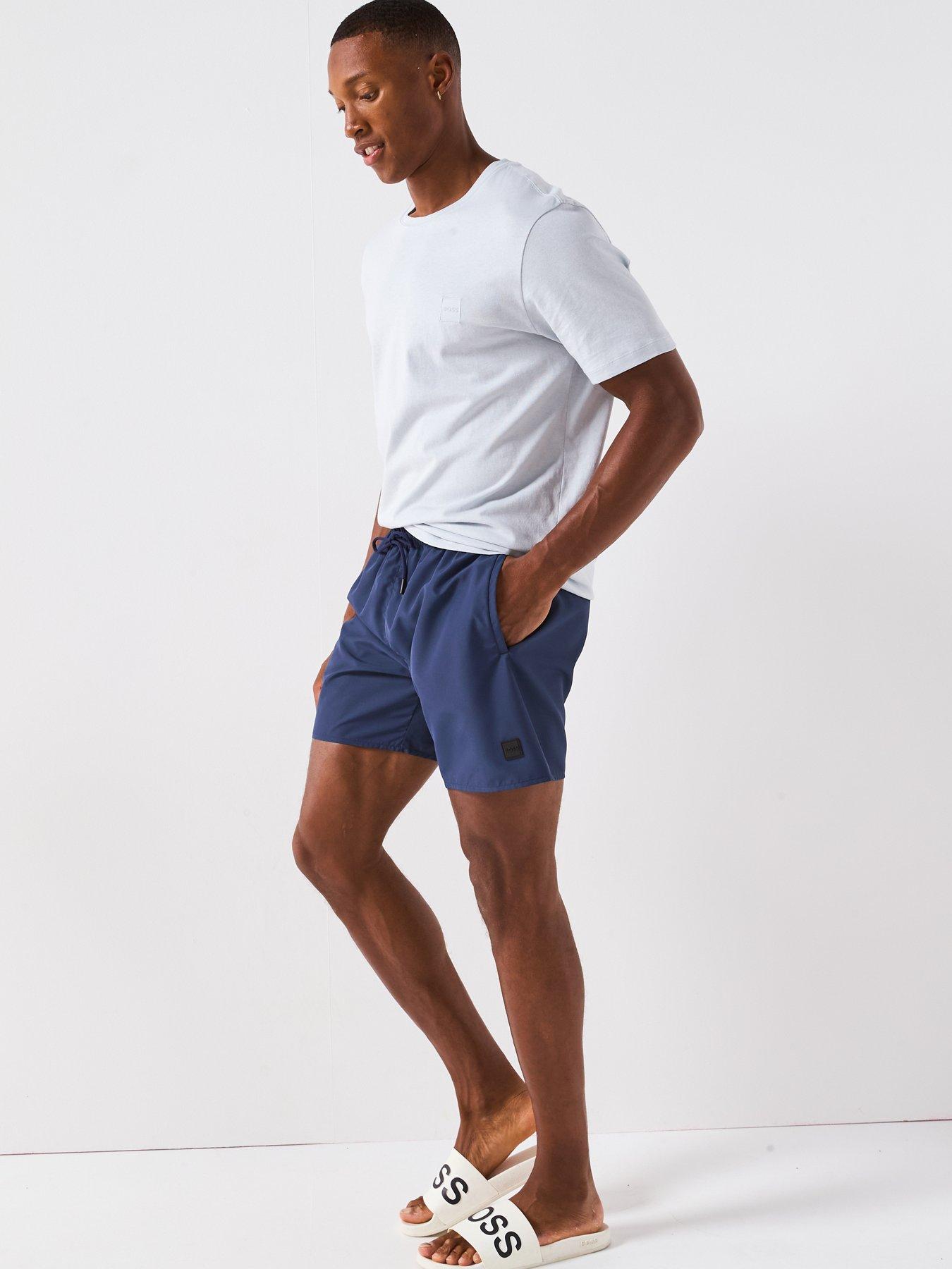 Image 5 of 6 of BOSS Dive Cargo Swim Shorts - Navy
