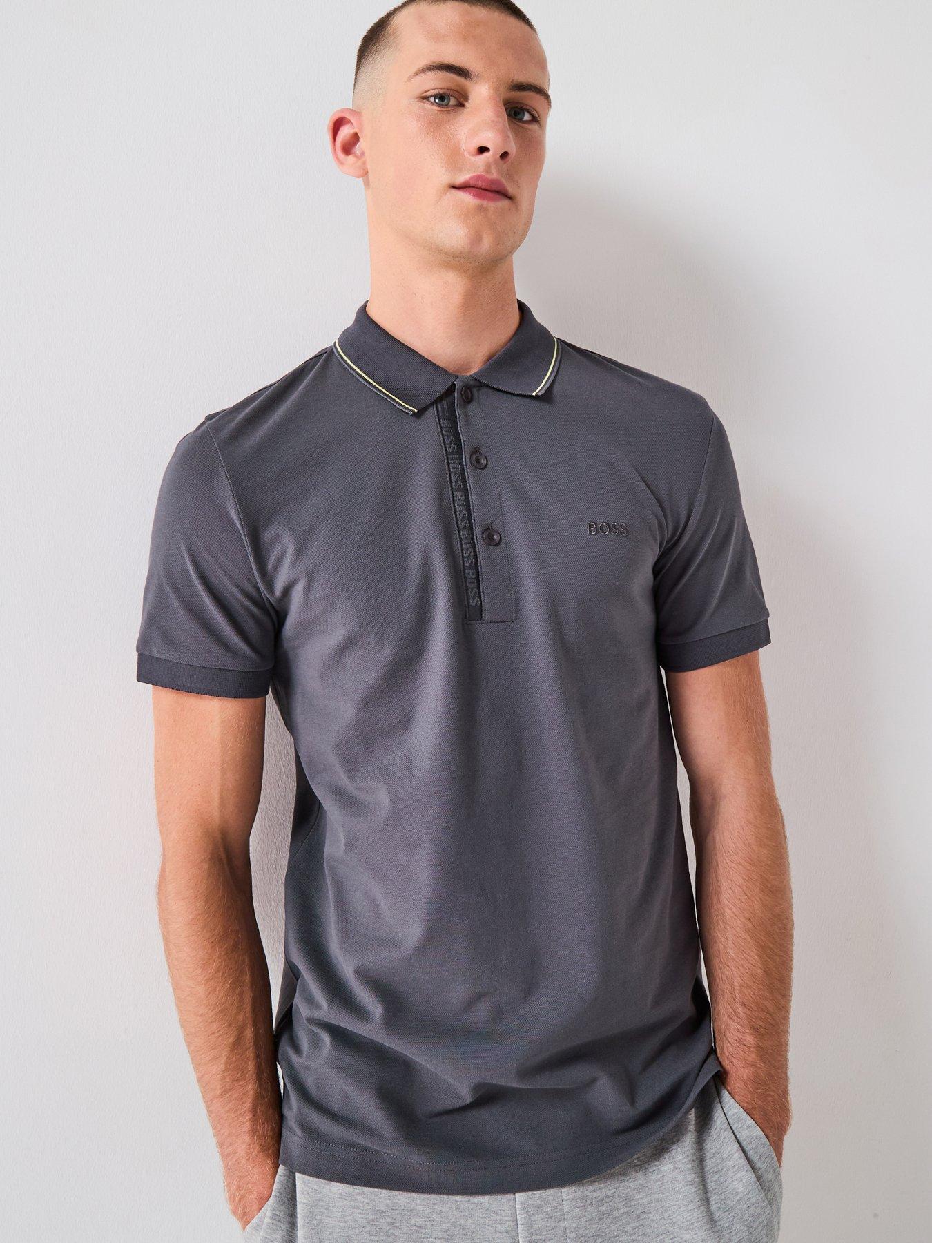 undefined Boss Paule 4 Slim Fit Polo Shirt - Dark Grey