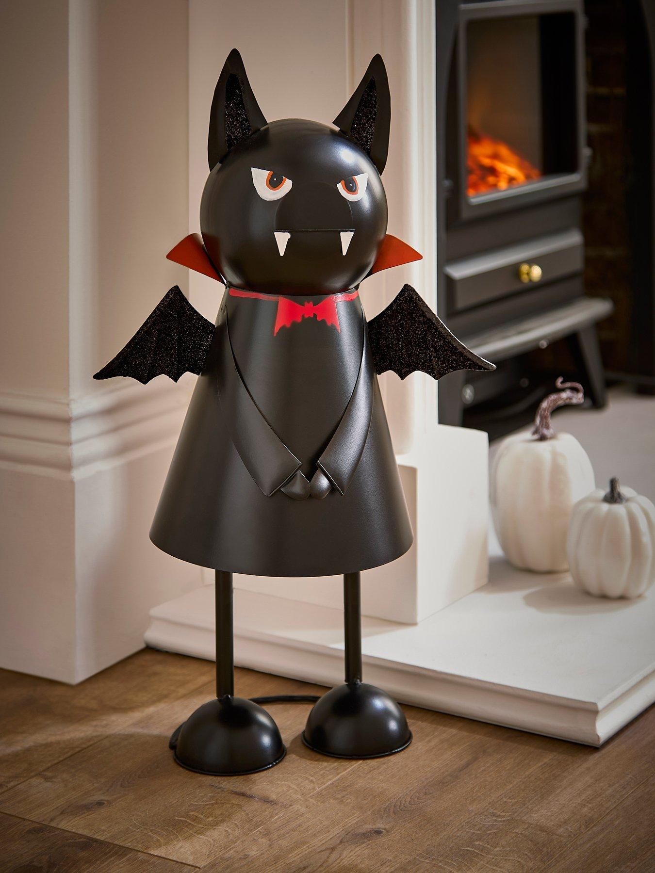 undefined Large Metal Standing Bat Halloween Decoration