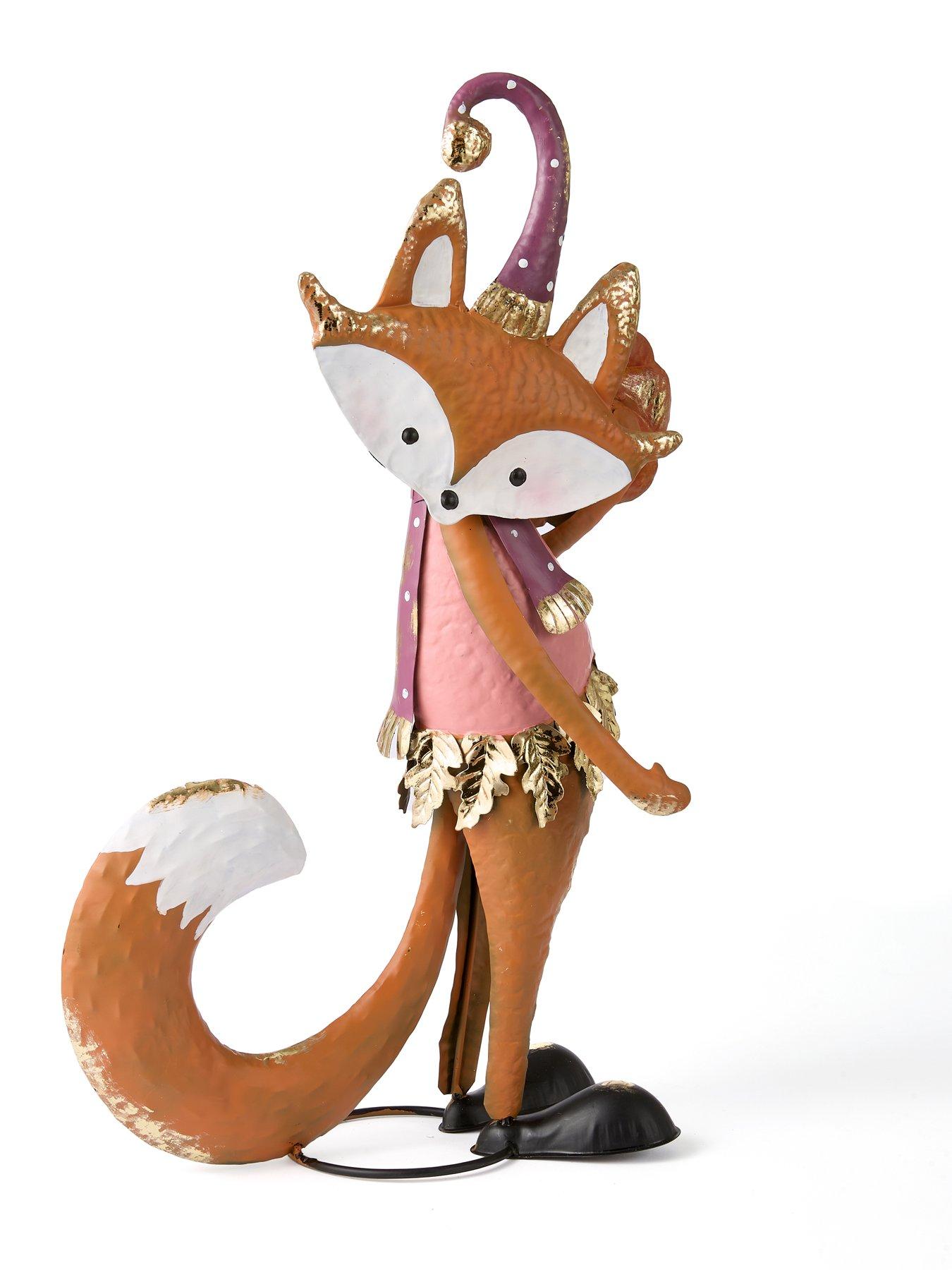 Image 4 of 7 of Heaven Sends Set of 2&nbsp;Standing Fox Autumn Decorations