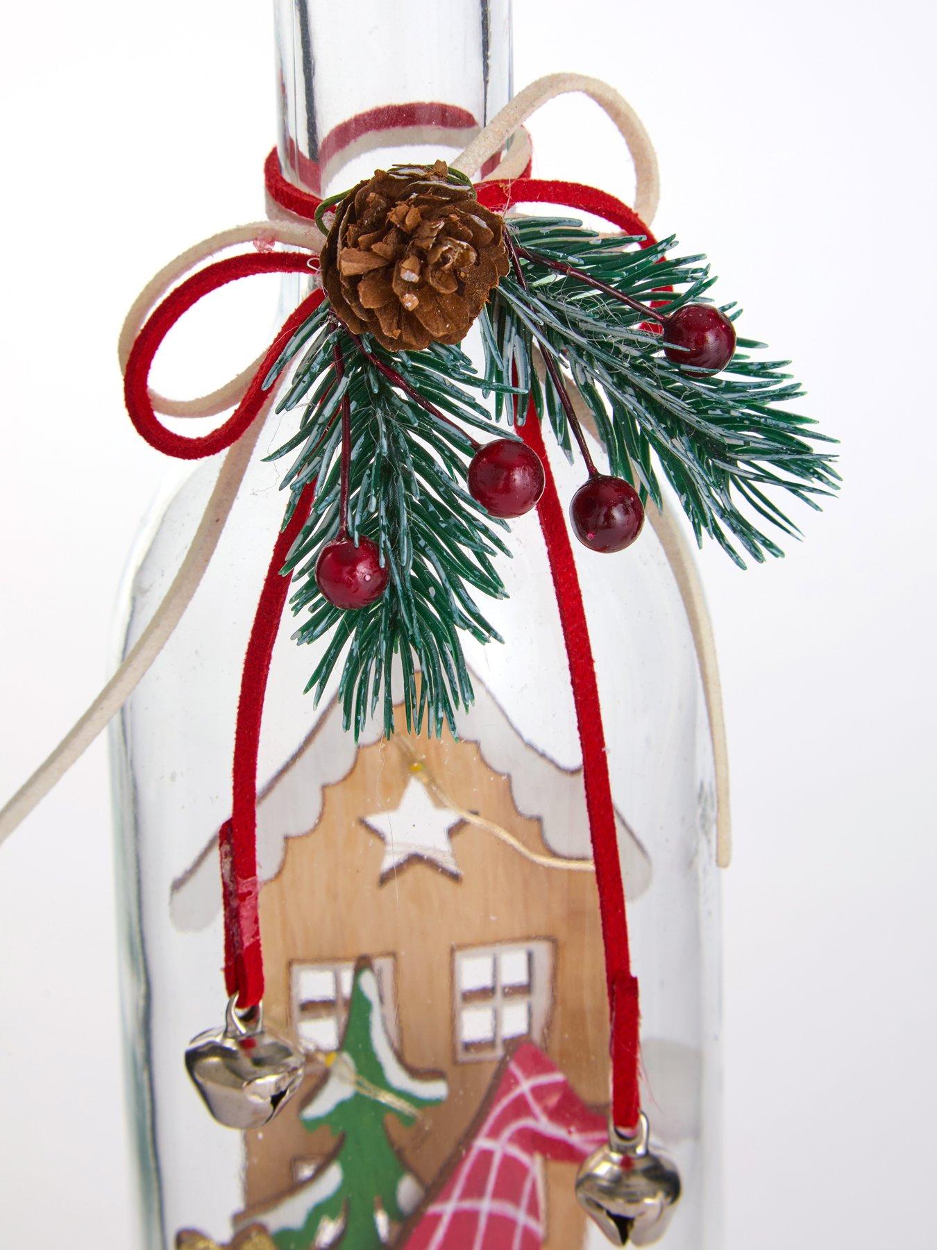 Image 6 of 6 of Heaven Sends Set&nbsp;of 2&nbsp;Light Up Bottled Gonk Christmas Decorations