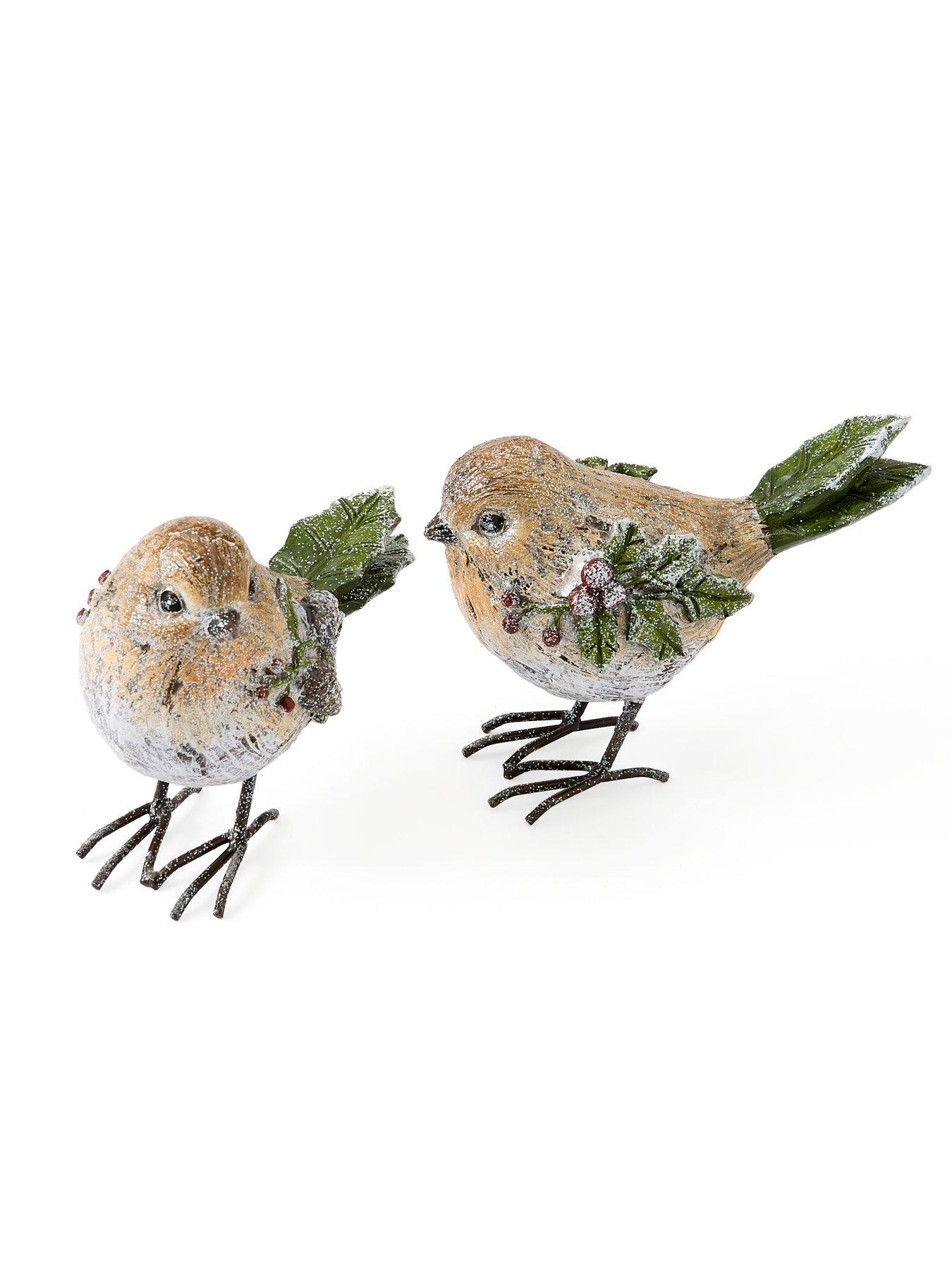 Image 3 of 7 of Heaven Sends Set of 2 Robin Christmas Decorations