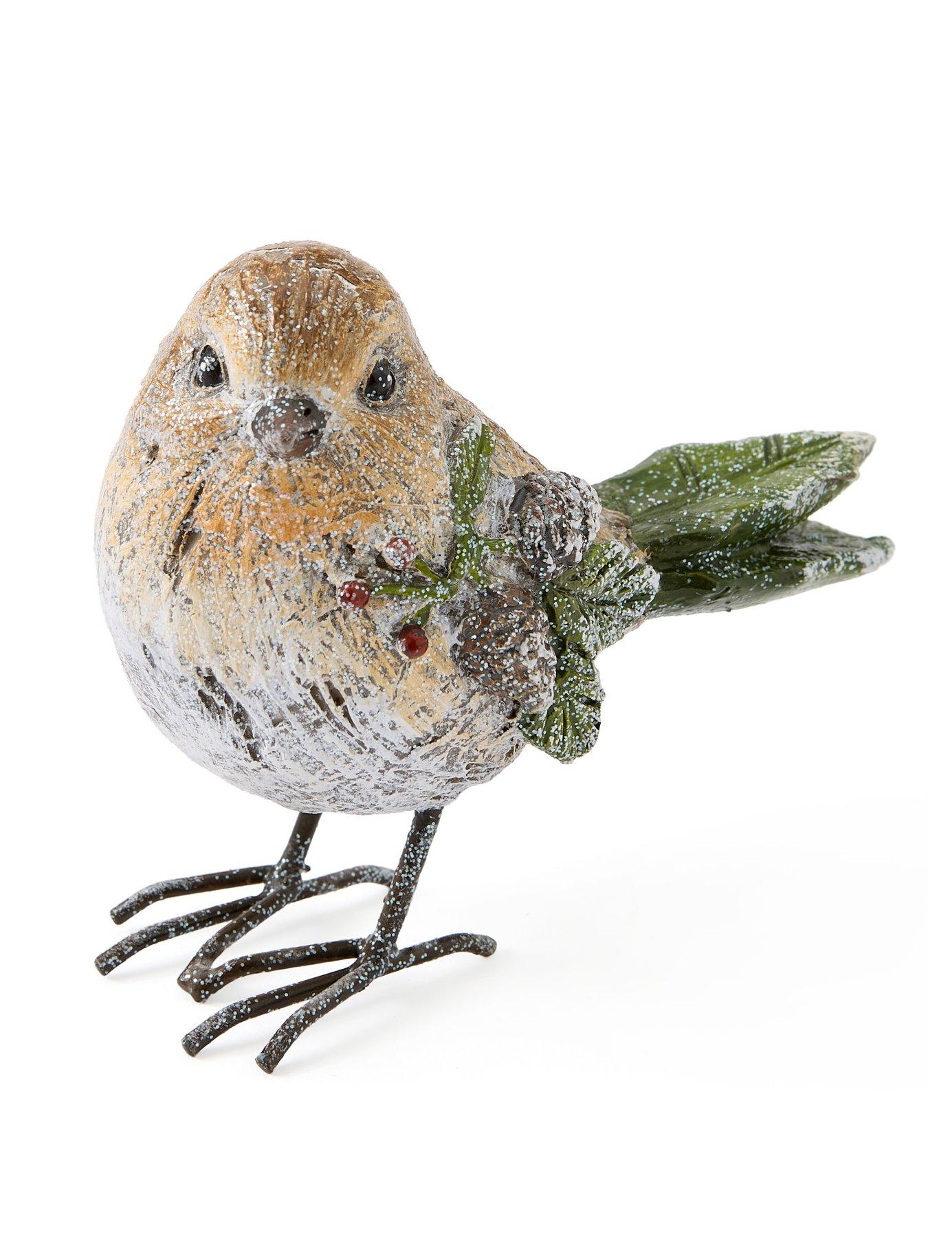 Image 6 of 7 of Heaven Sends Set of 2 Robin Christmas Decorations