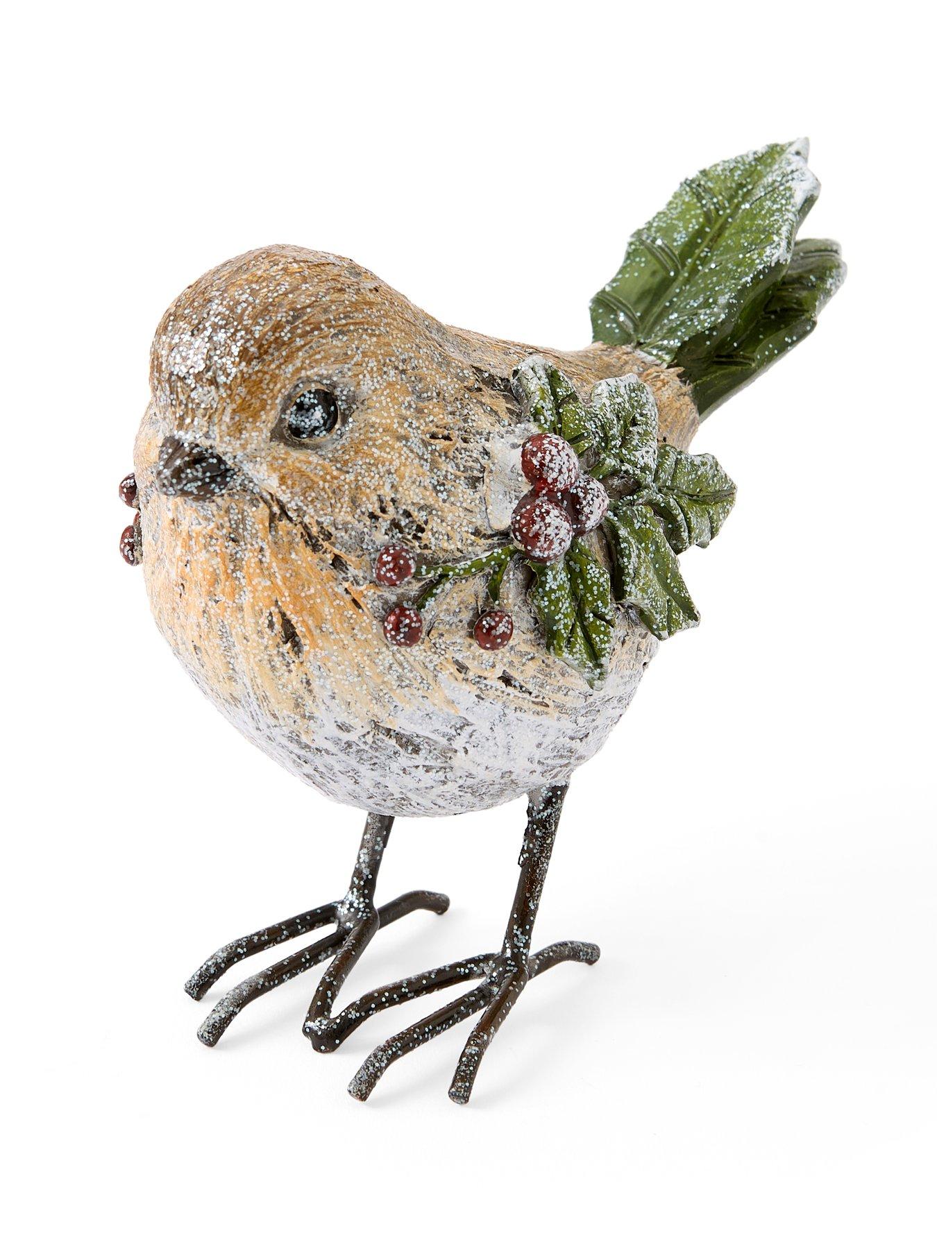 Image 7 of 7 of Heaven Sends Set of 2 Robin Christmas Decorations