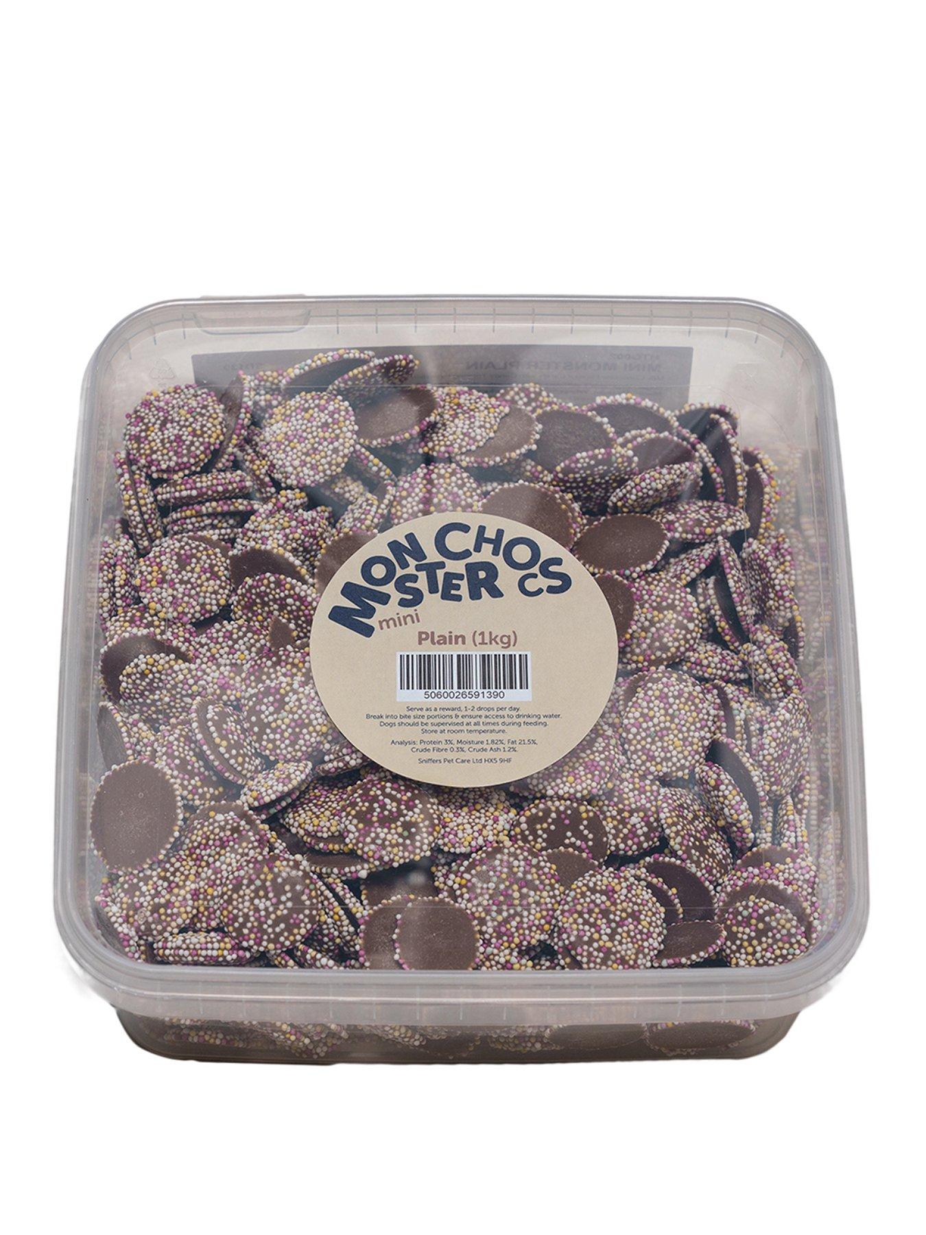 Monster Chocs Mini Monsters Dog Friendly Plain Choc 1kg