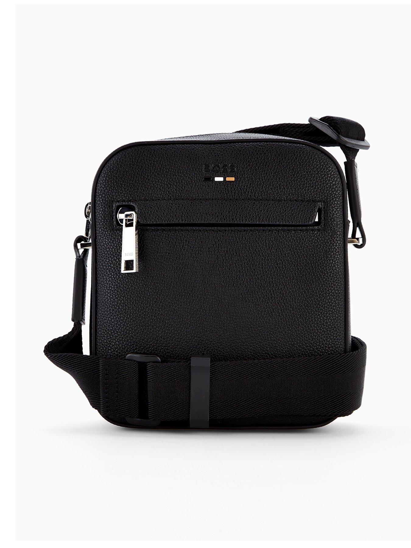 BOSS Ray PU Crossbody Bag - Black