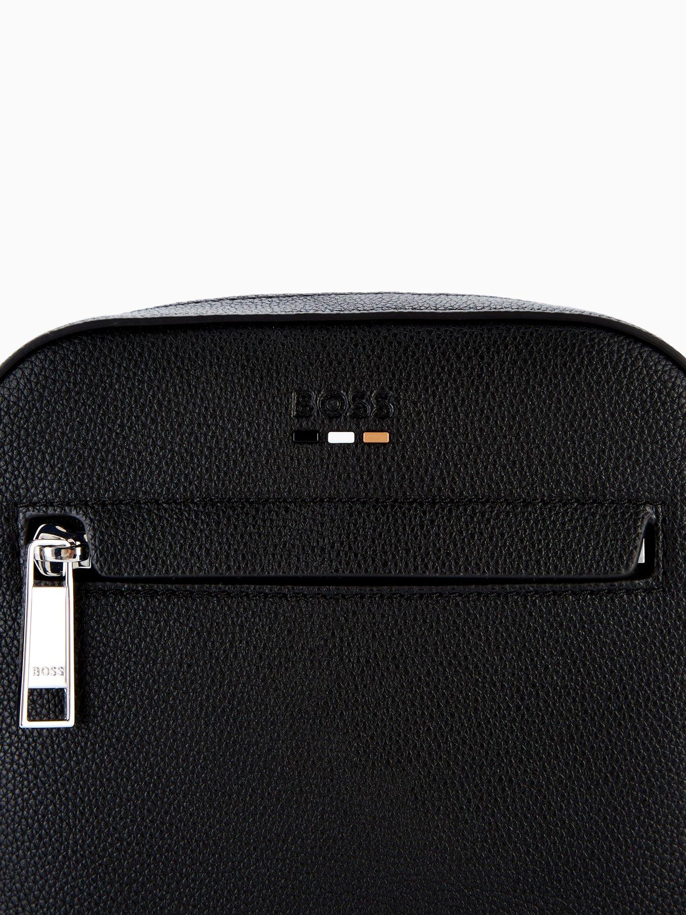 Image 3 of 4 of BOSS Ray PU Crossbody Bag - Black