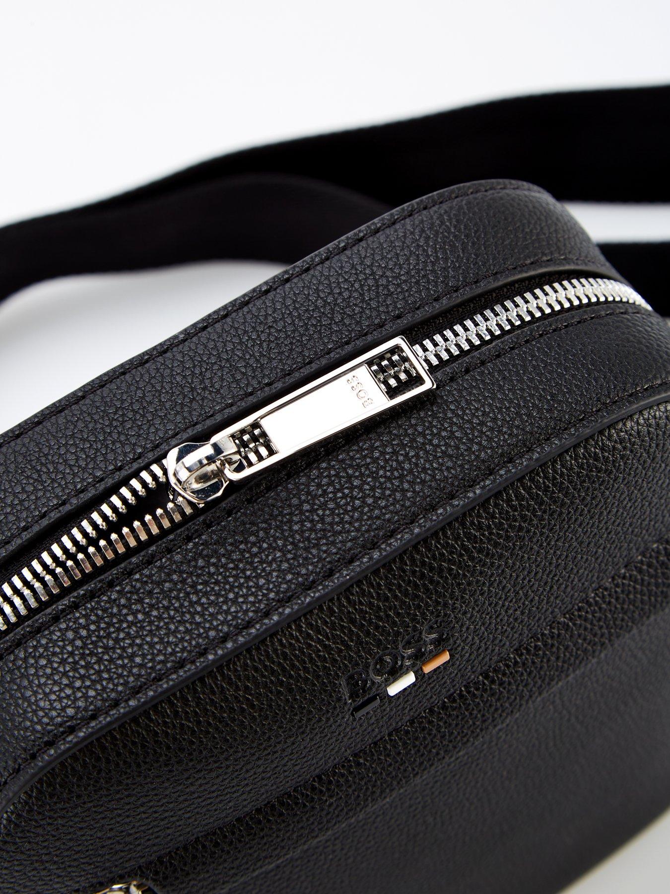 Image 4 of 4 of BOSS Ray PU Crossbody Bag - Black