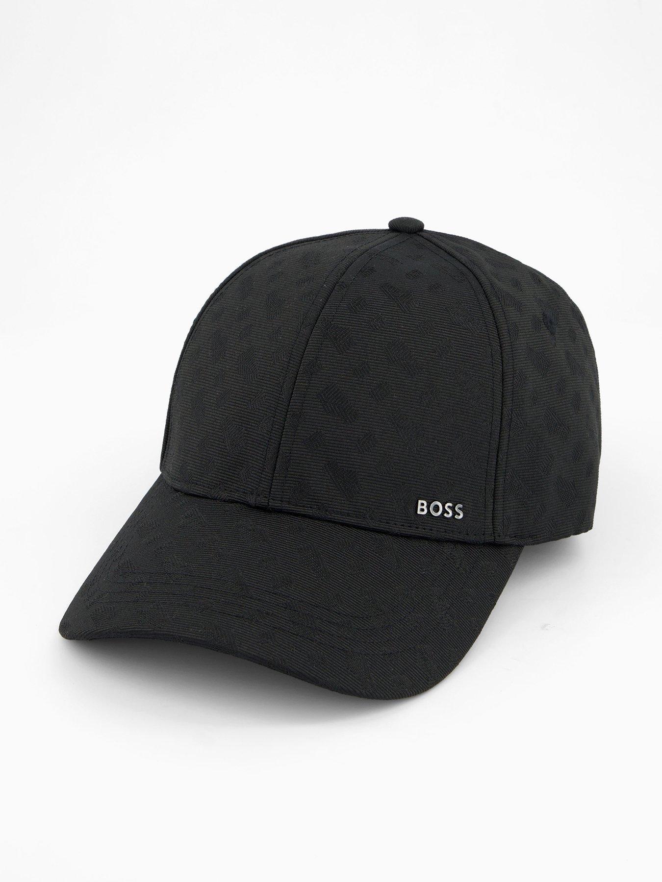 undefined Zed All Over Monogram Cap - Black