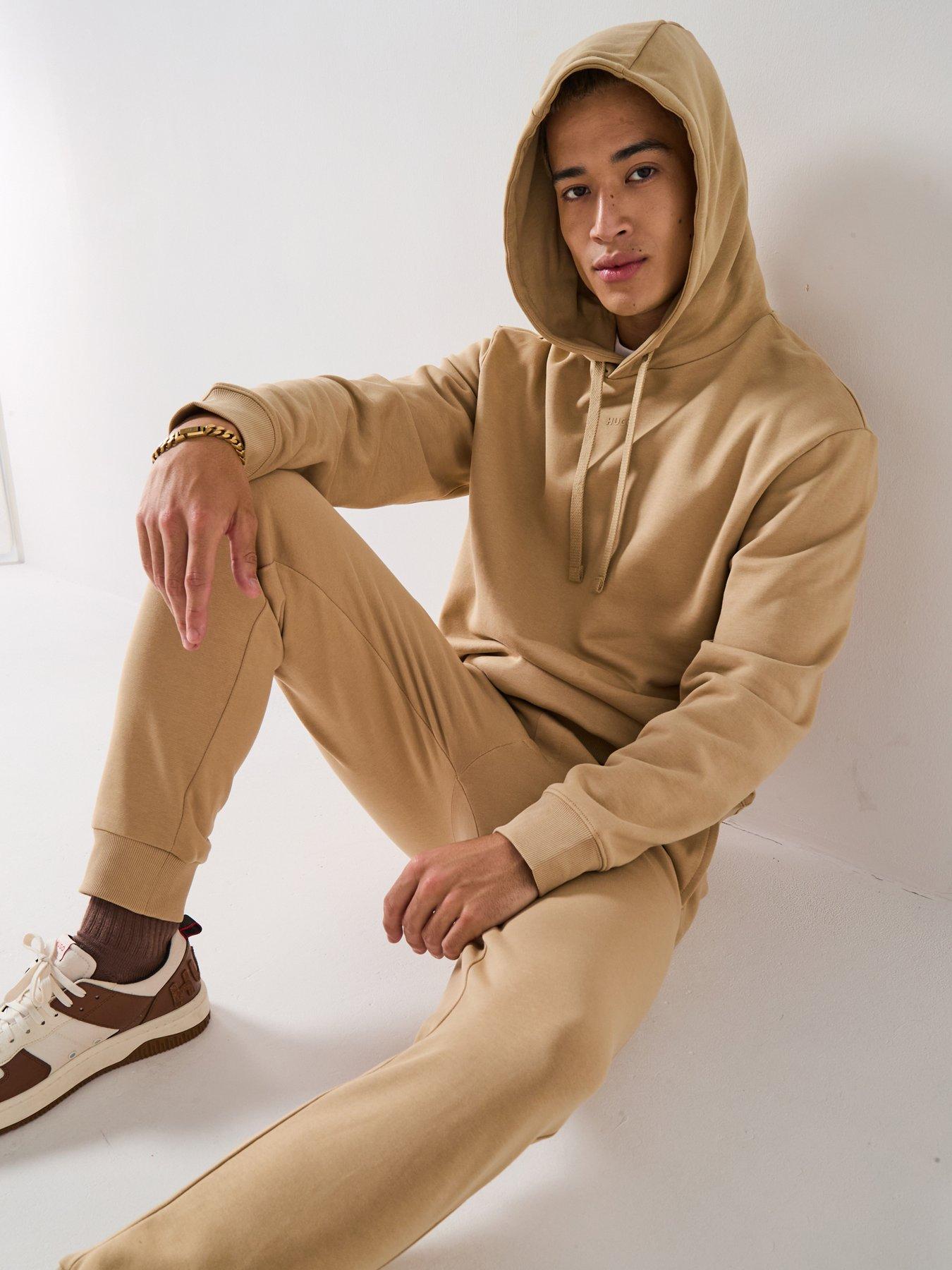 undefined Hugo Dapodayote Jersey Overhead Tracksuit - Beige
