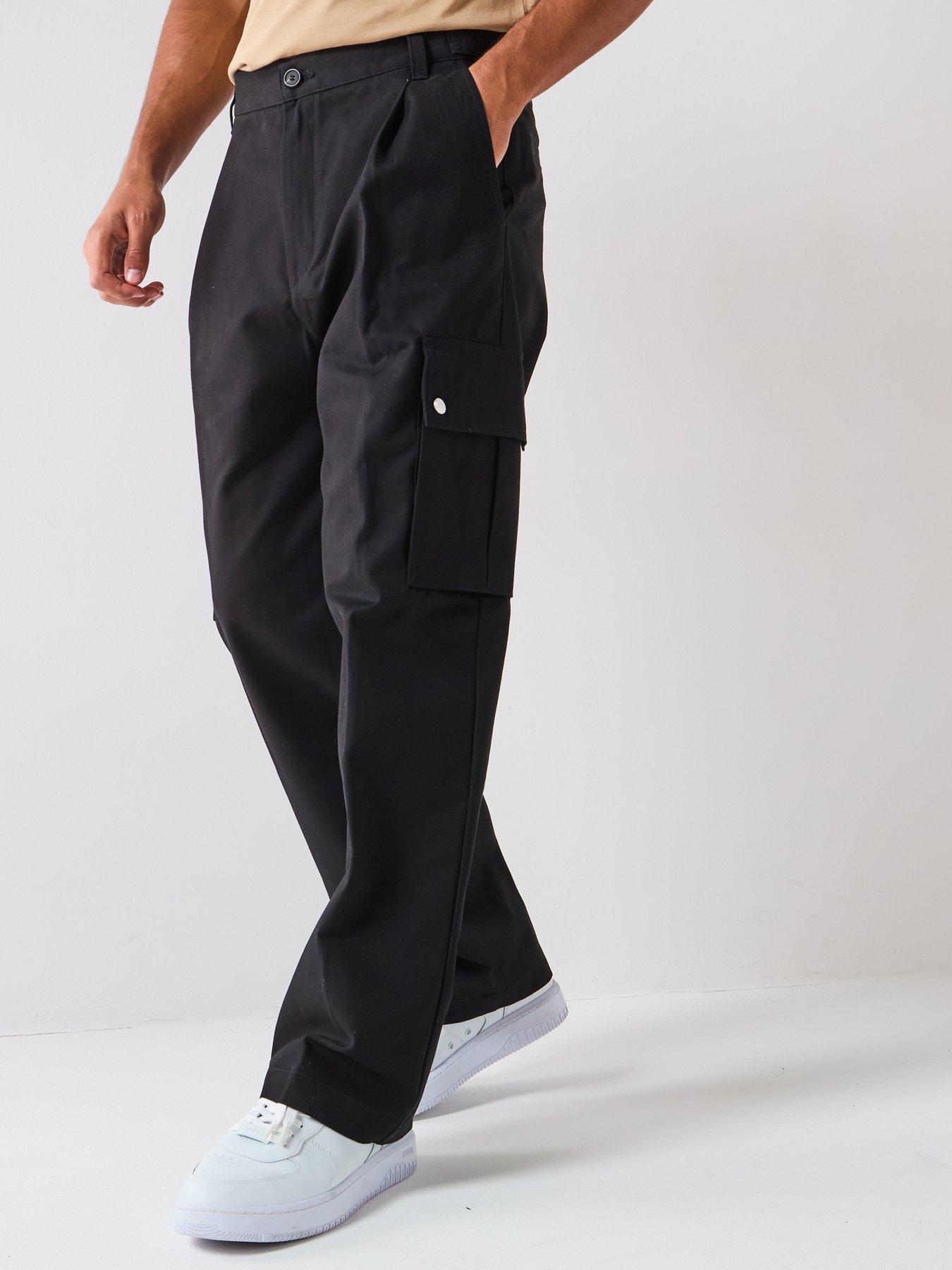 undefined Straight Fit Graysen253 Cargo Trousers - Black