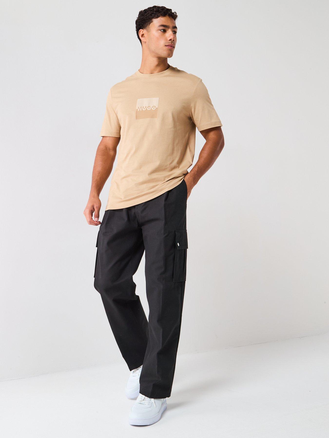 Image 3 of 5 of HUGO Straight Fit Graysen253 Cargo Trousers - Black