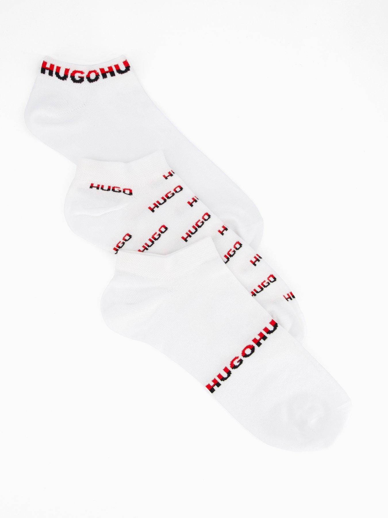 undefined Bodywear 3 Pack Split Logo Crew Socks - White