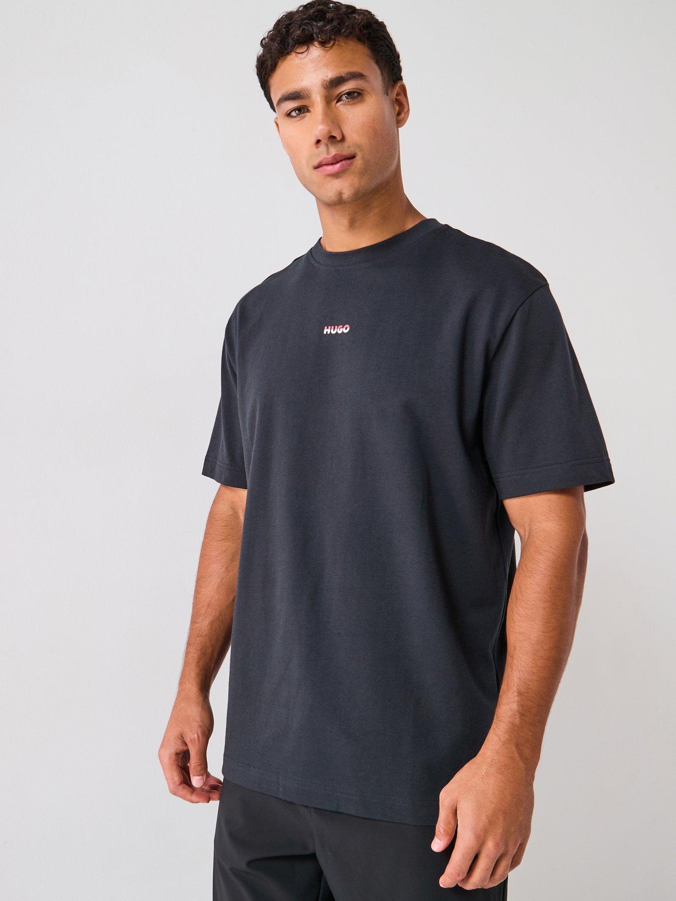 HUGO Bodywear Split Logo T-Shirt - Black
