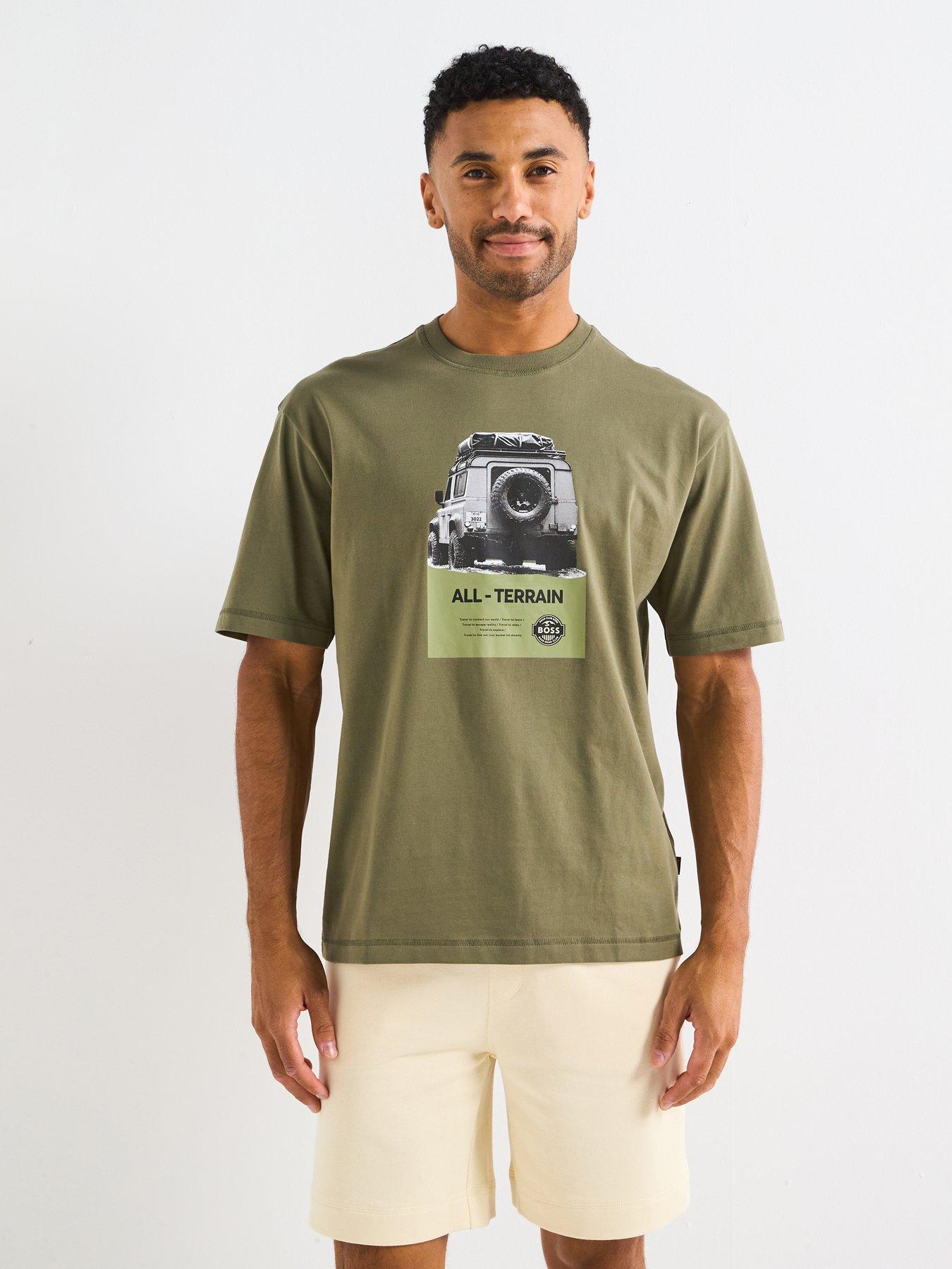 undefined Wagon Relaxed Fit Jeep Graphic T-Shirt - Green